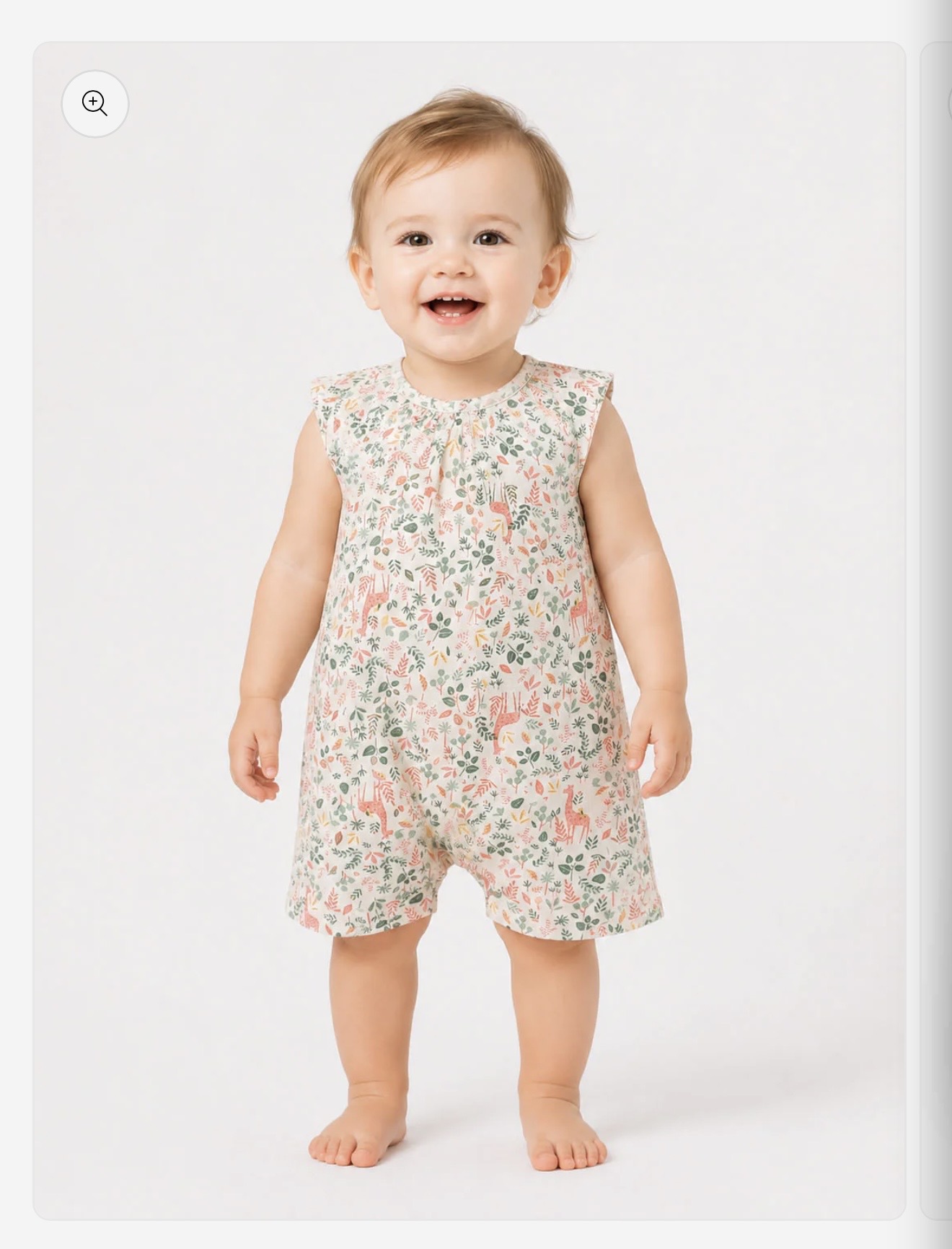 Baby Jungle Print Romper