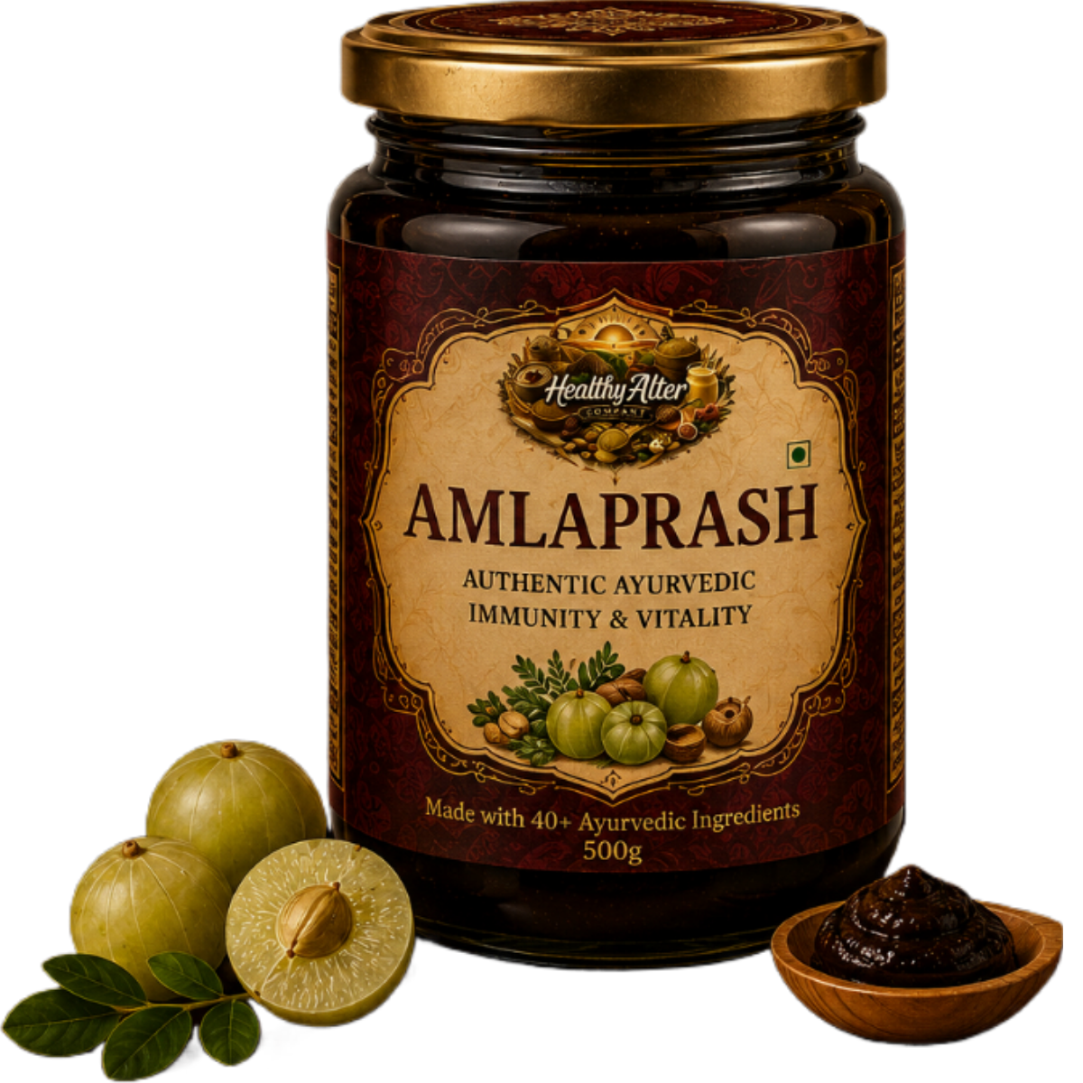 India's Cleanest Amlaprash for Kids, Made with 42 Herbs & Zero Refined Sugar 42 Herbs & Spices | 450gm | No Refined Sugar | For 18+ Months