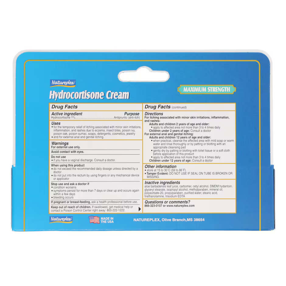 Natureplex - Crema de Hidrocortisona al 1% - 42.5g