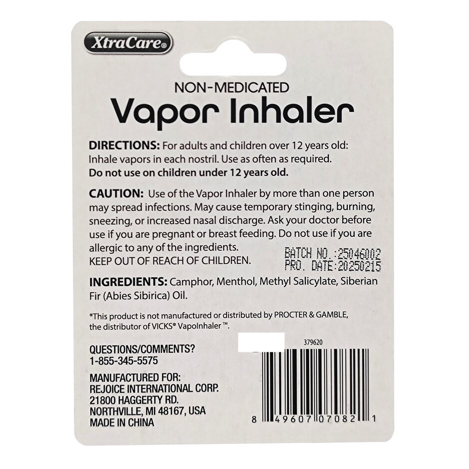 XtraCare - Inhalador de Vapor Mentolado - 0.57g
