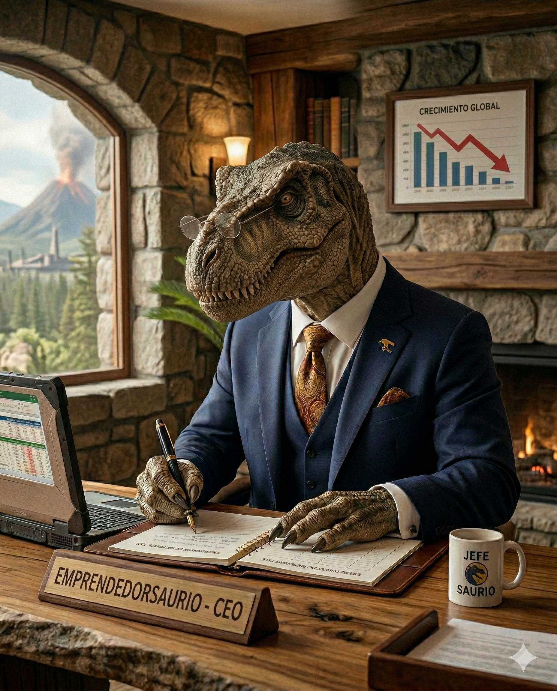 Dino CEO Desk Figurine