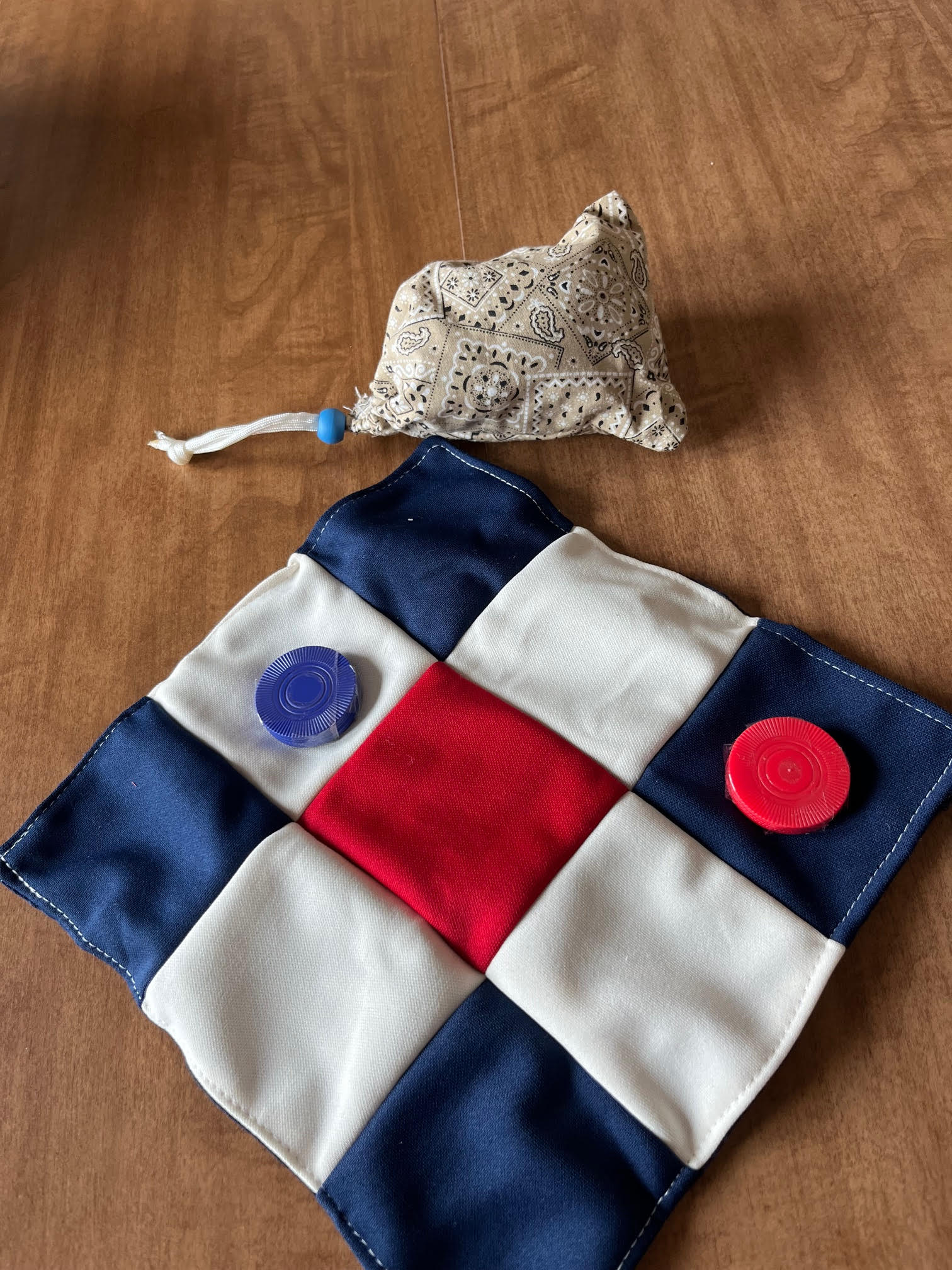 Fabric Tic-Tac-Toe Game Set