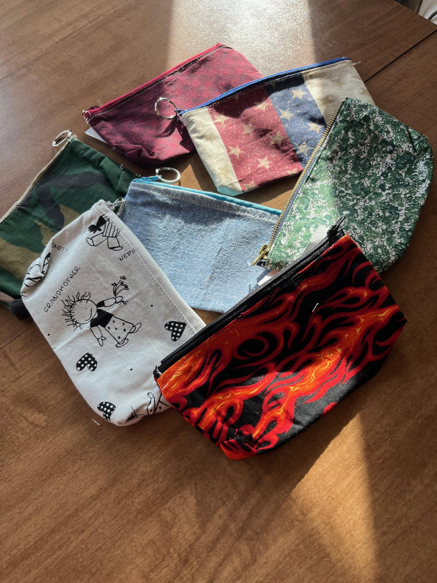 Colorful Zipper Pouches