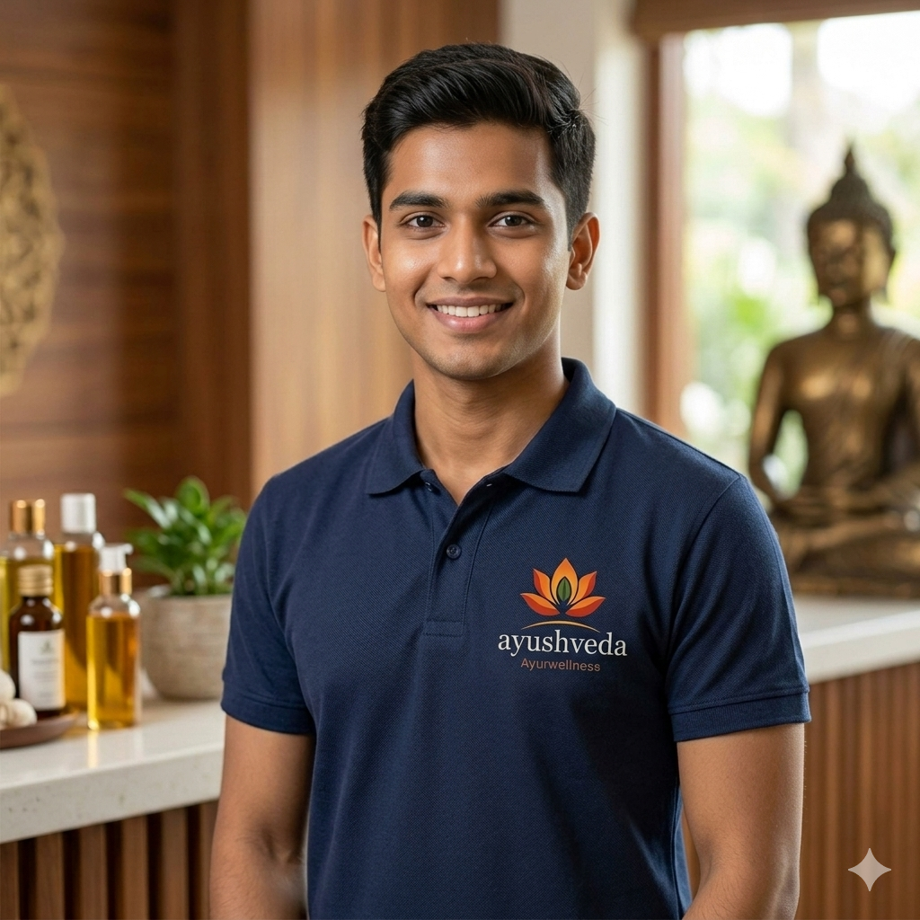 Ayushveda Printed Polo Shirt 