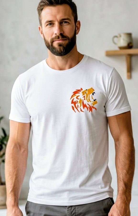 Lion Embroiderd Tee (CSK) 