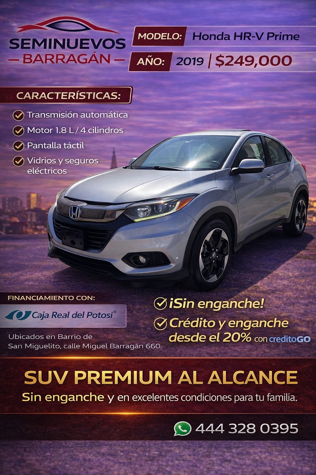 Honda HR-V Prime 2019