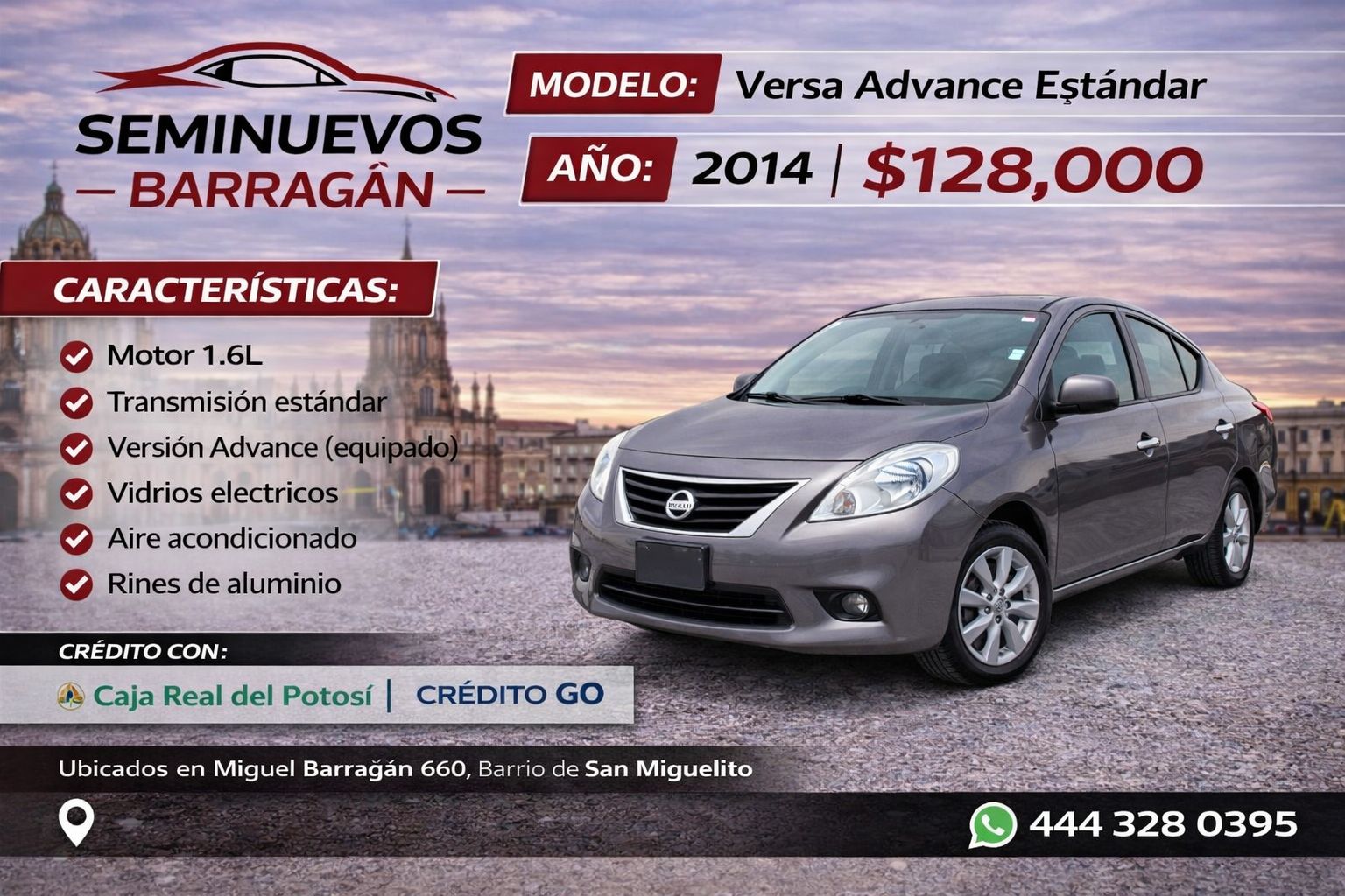 Nissan Versa Advance 2014