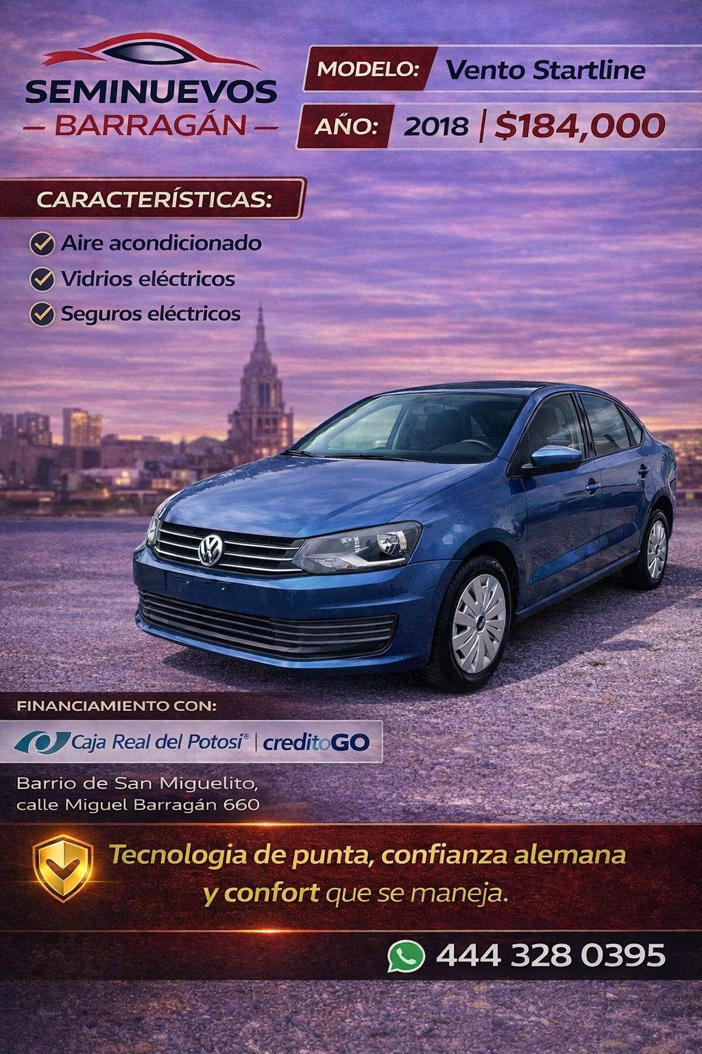 Volkswagen Vento Startline 2018