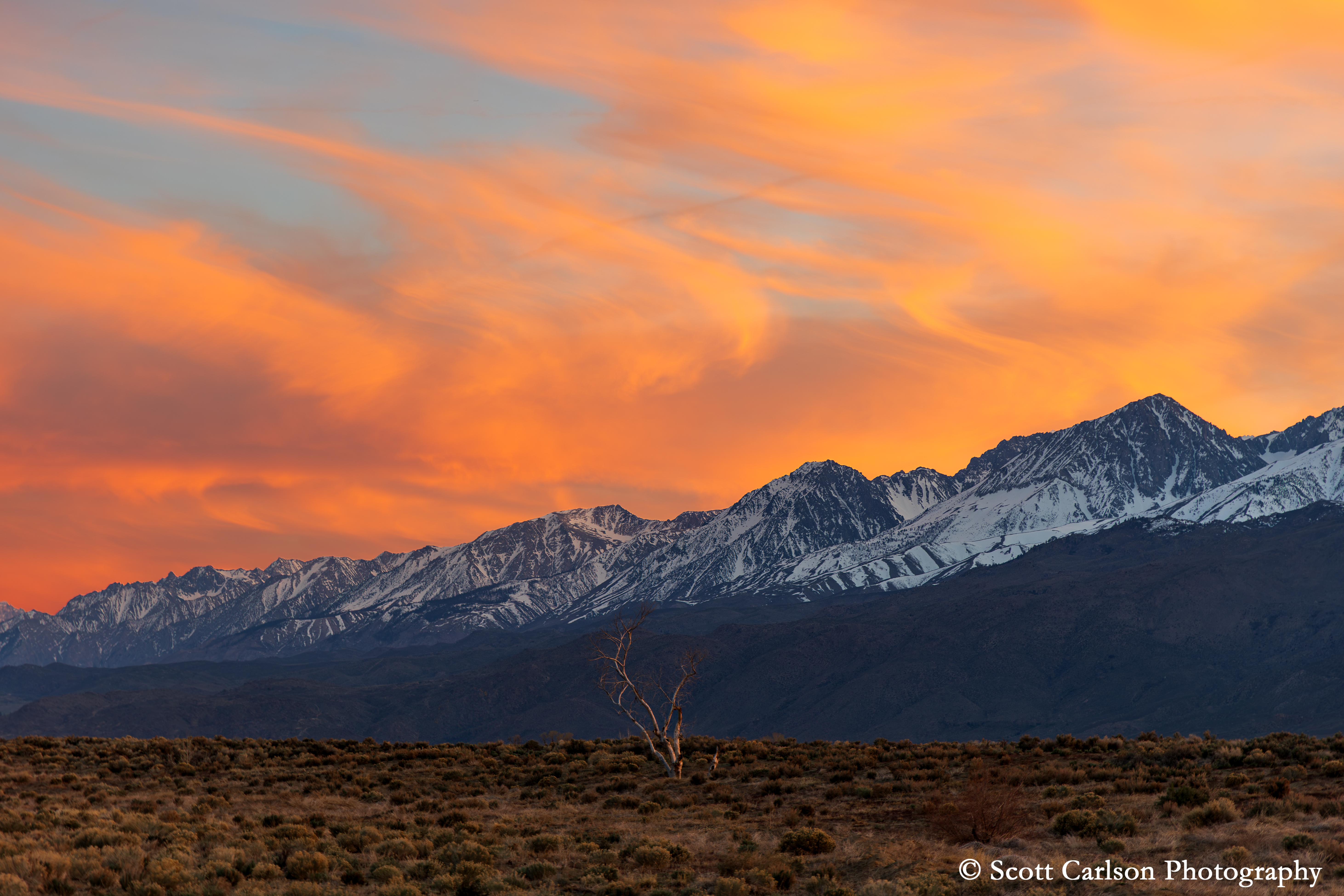Eastern Sierra Sunset Print