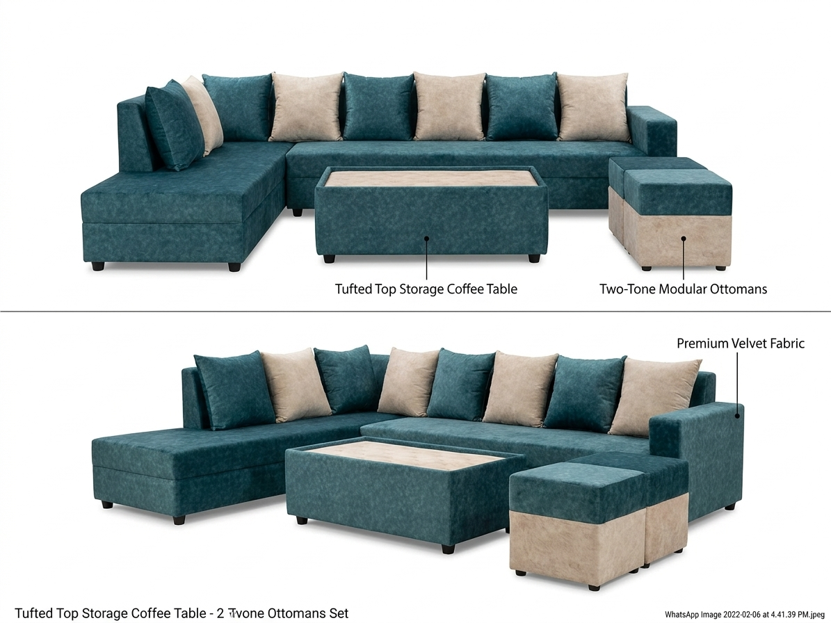 L shap sofa