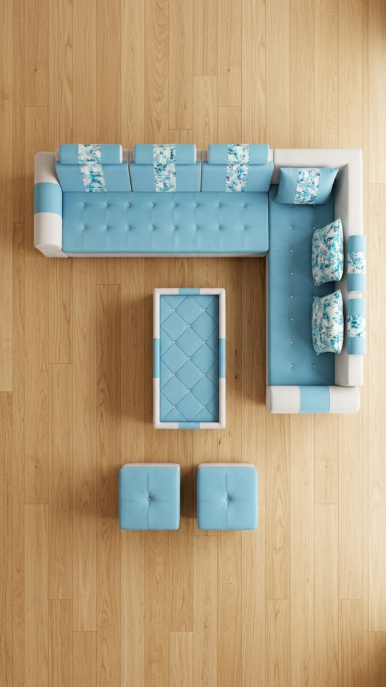 L shap sofa