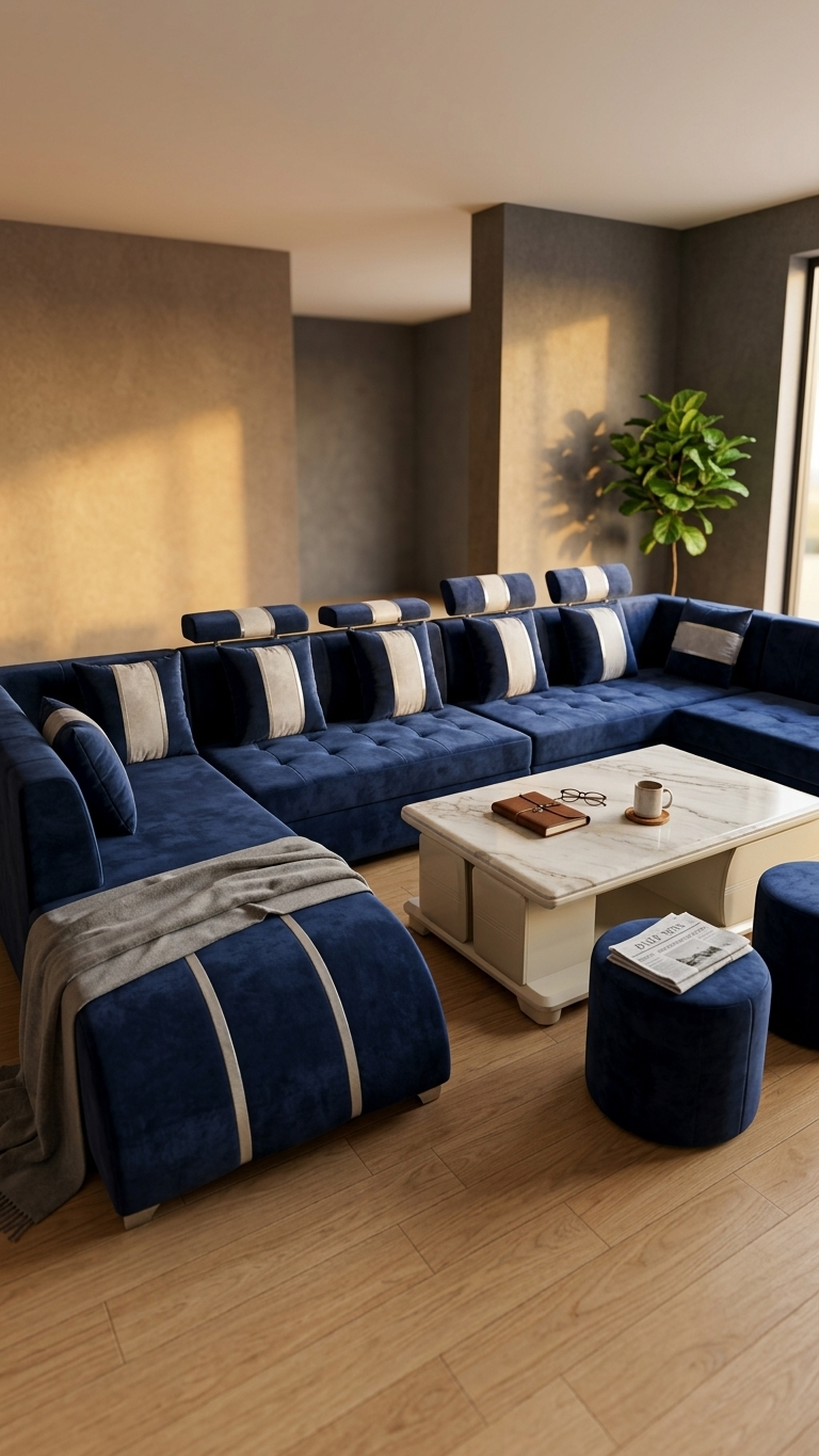 U shape sofa