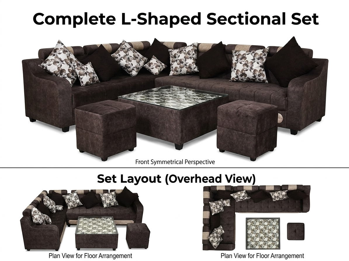 L shap sofa