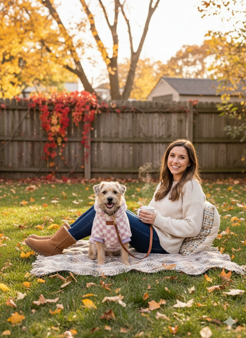 Checkered Dog Sweater