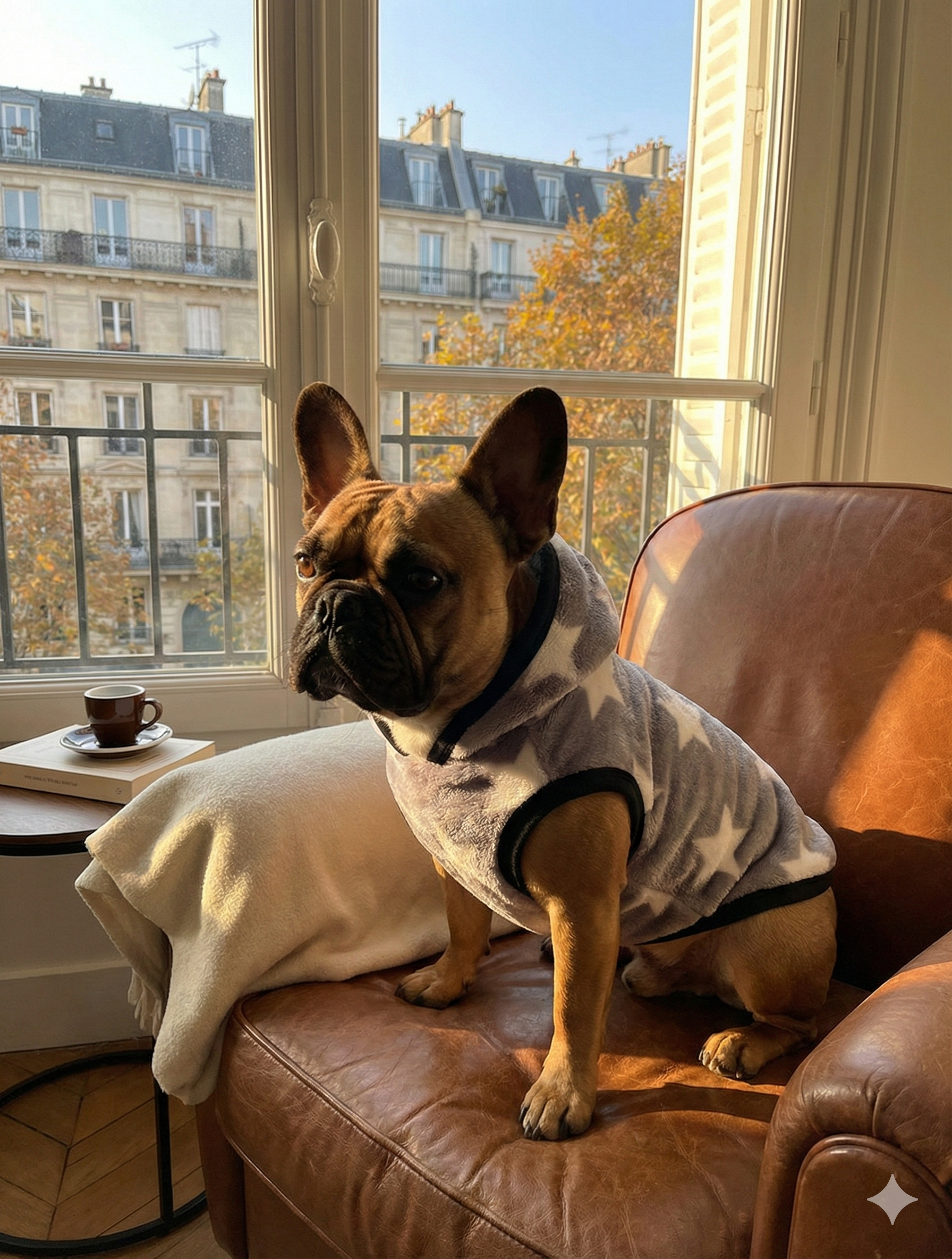 Star Pattern Dog Hoodie