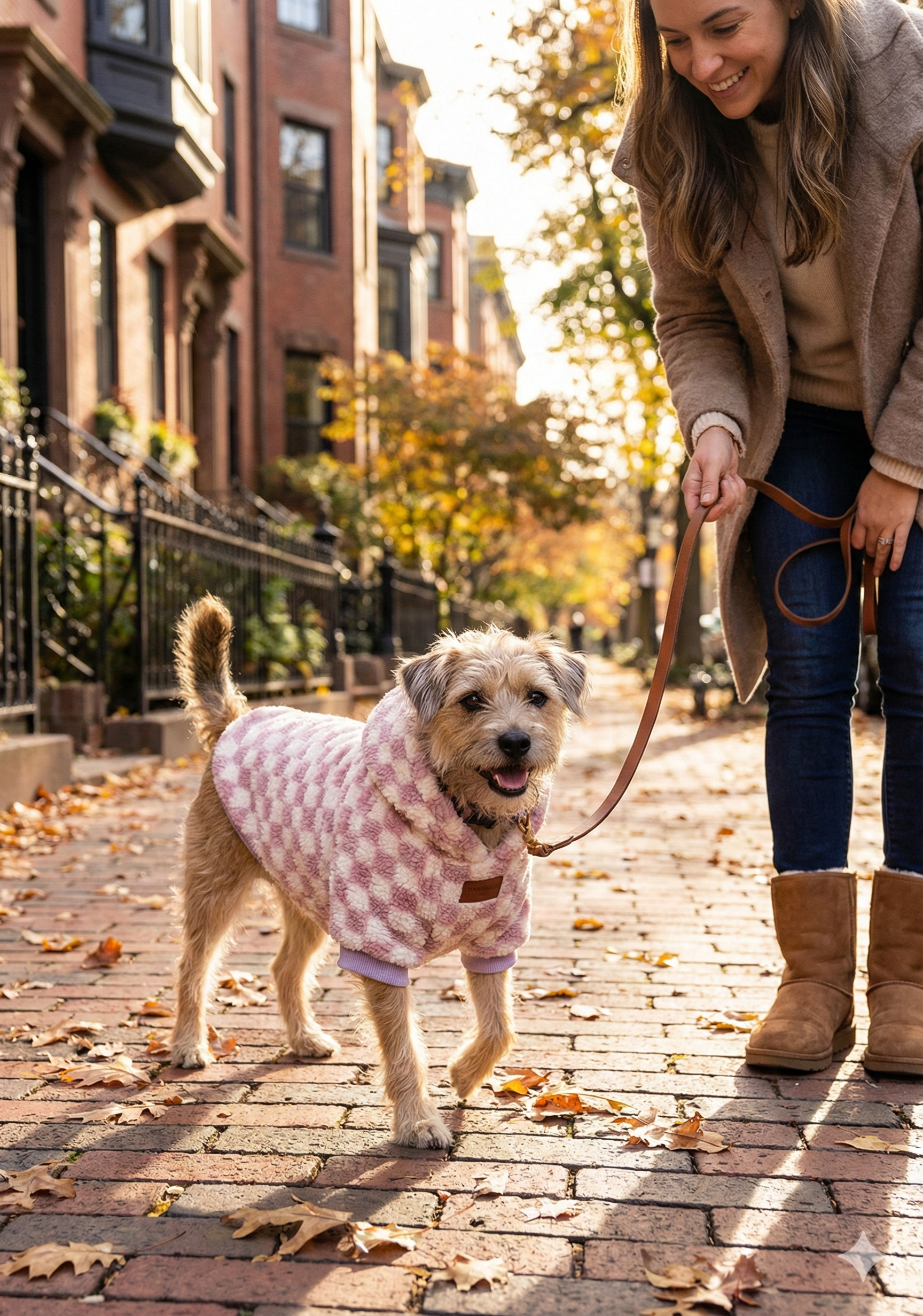 Checkered Dog Sweater