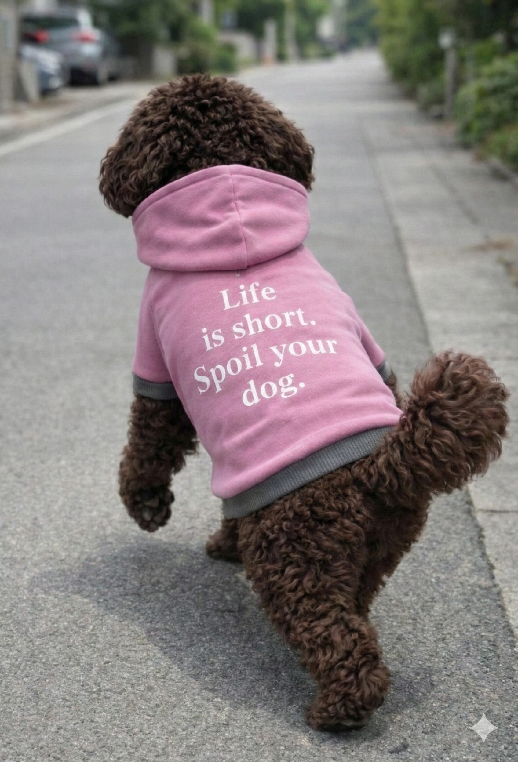 Dog Hoodie with Inspirational Quote