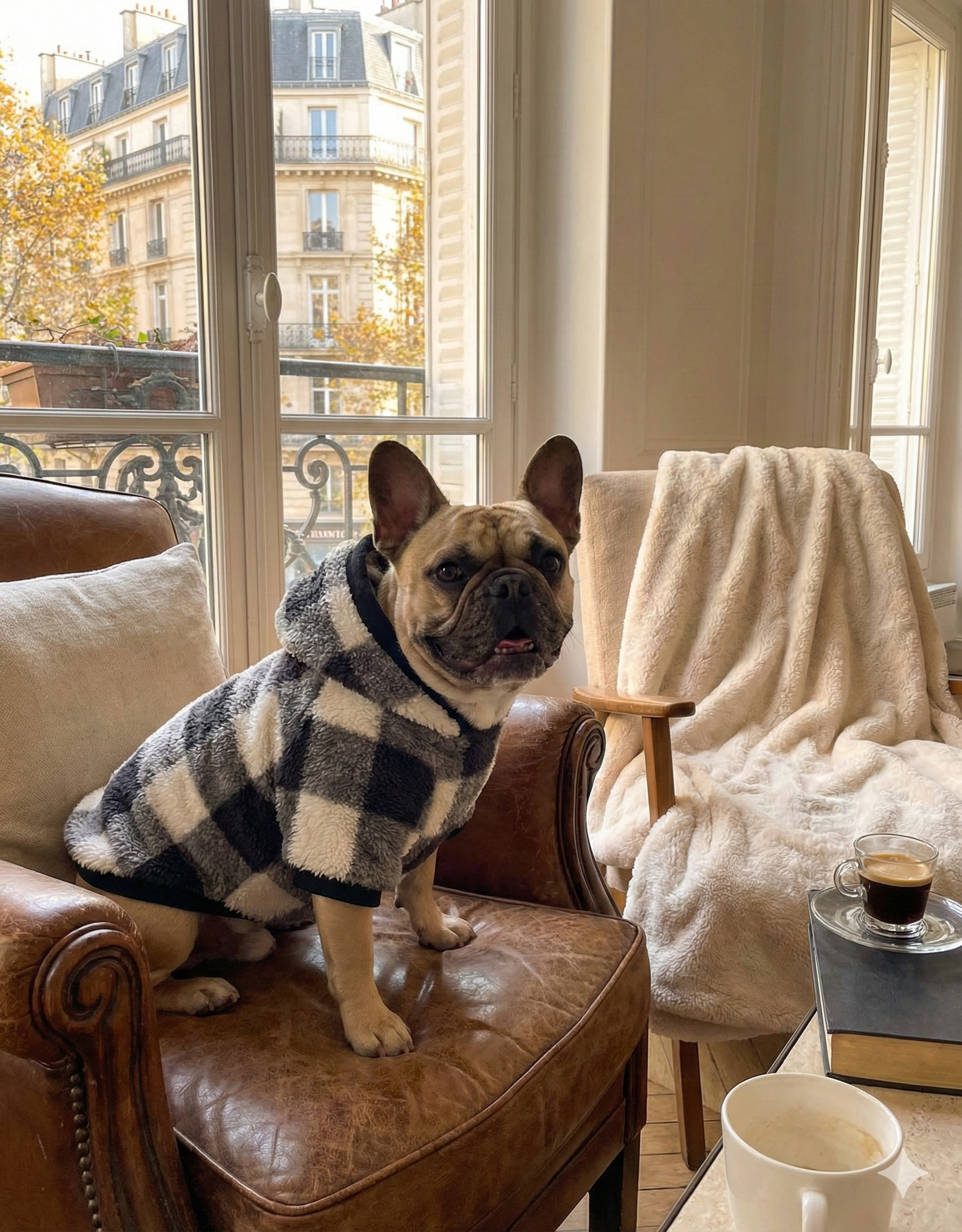 Plaid Dog Hoodie