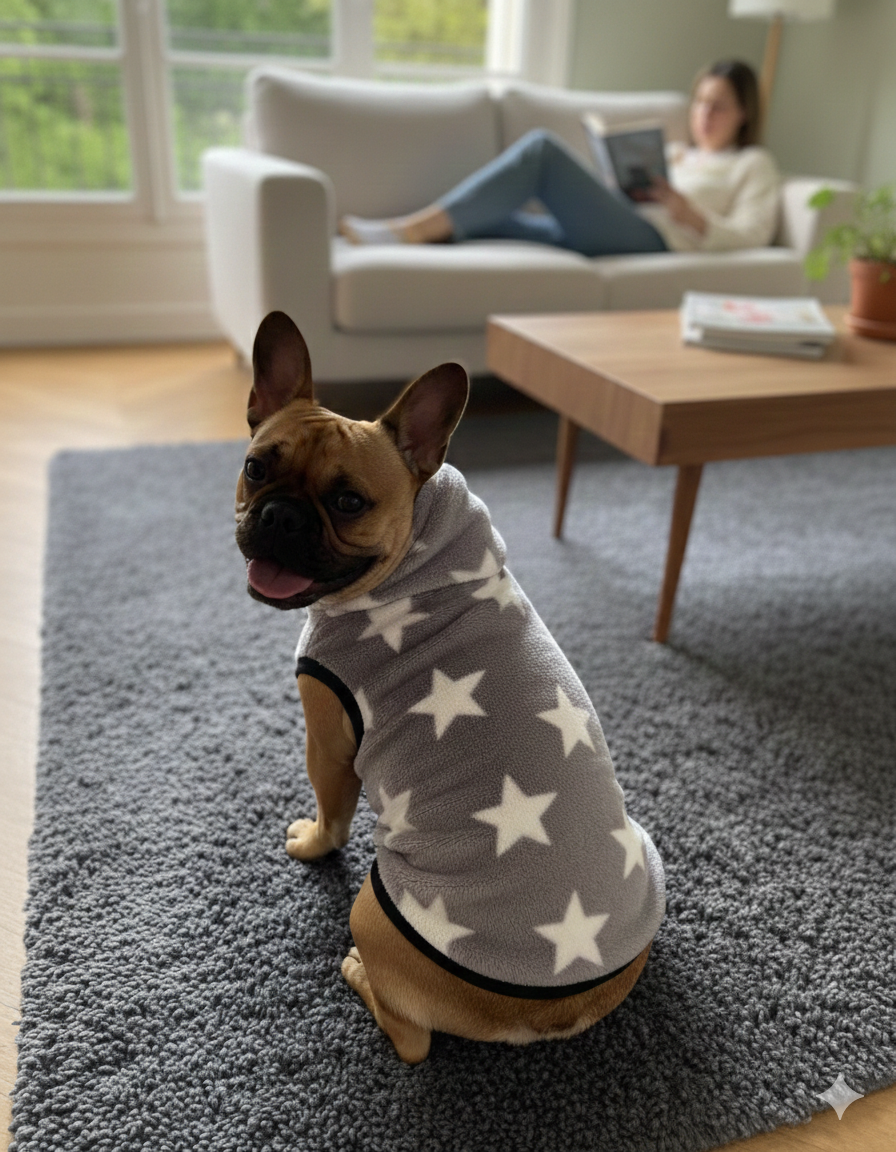 Star Pattern Dog Hoodie