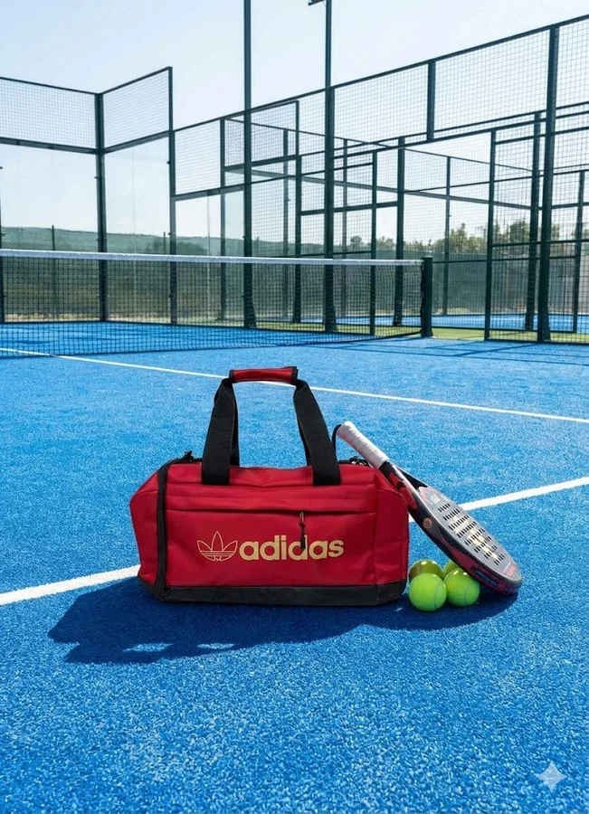 Adidas Red Sports Duffle Bag