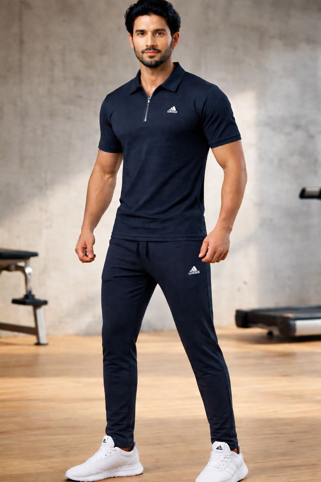 Men’s Elite Activewear Set – Slim Fit Sports T-Shirt & Track Pants