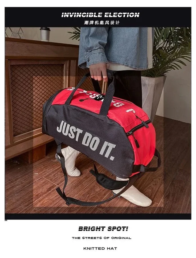 Jordan 2 in 1 Backpack & Duffel Bag - Red n Black