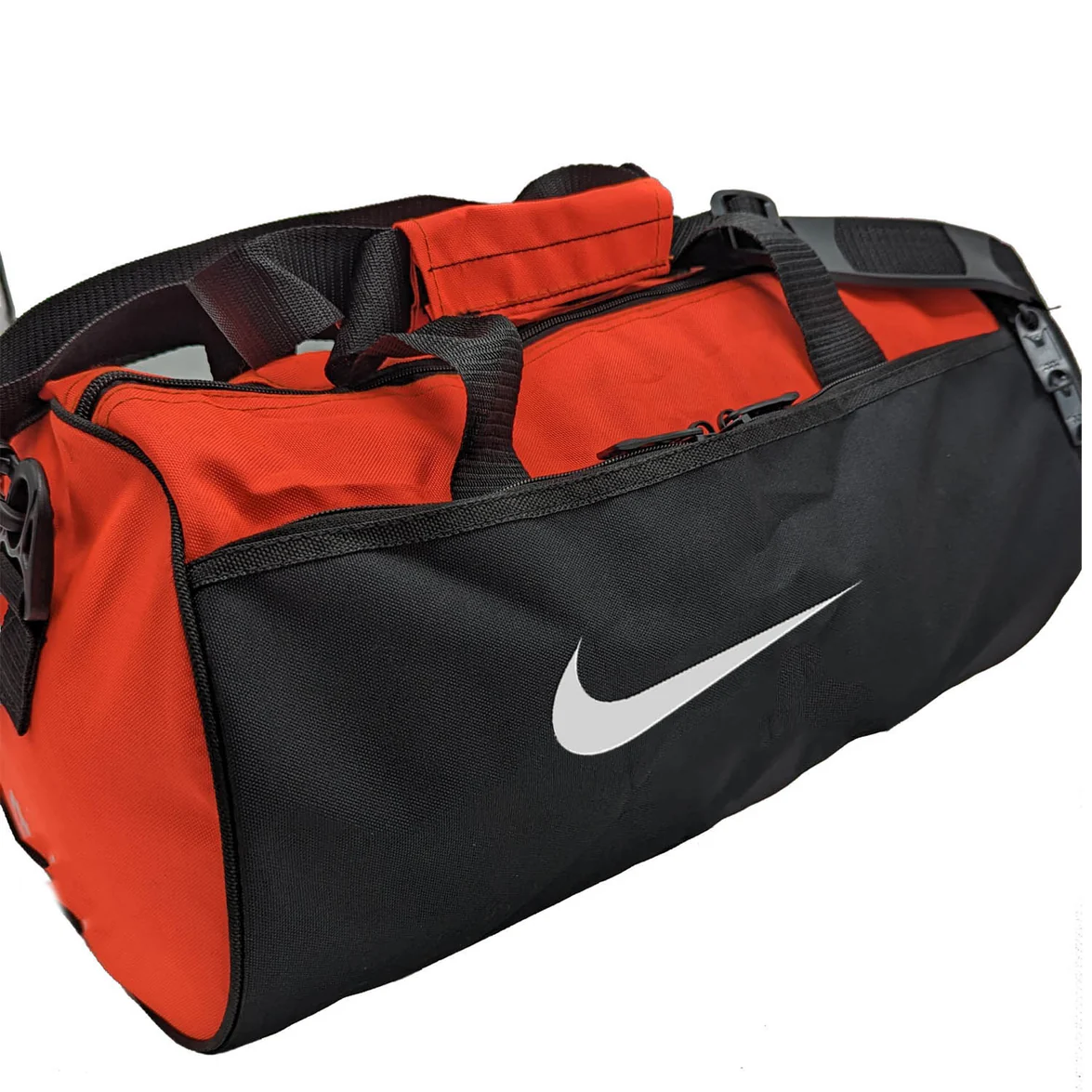 NK Duffle Stripes With Shoe Compartment org - 18 Inches