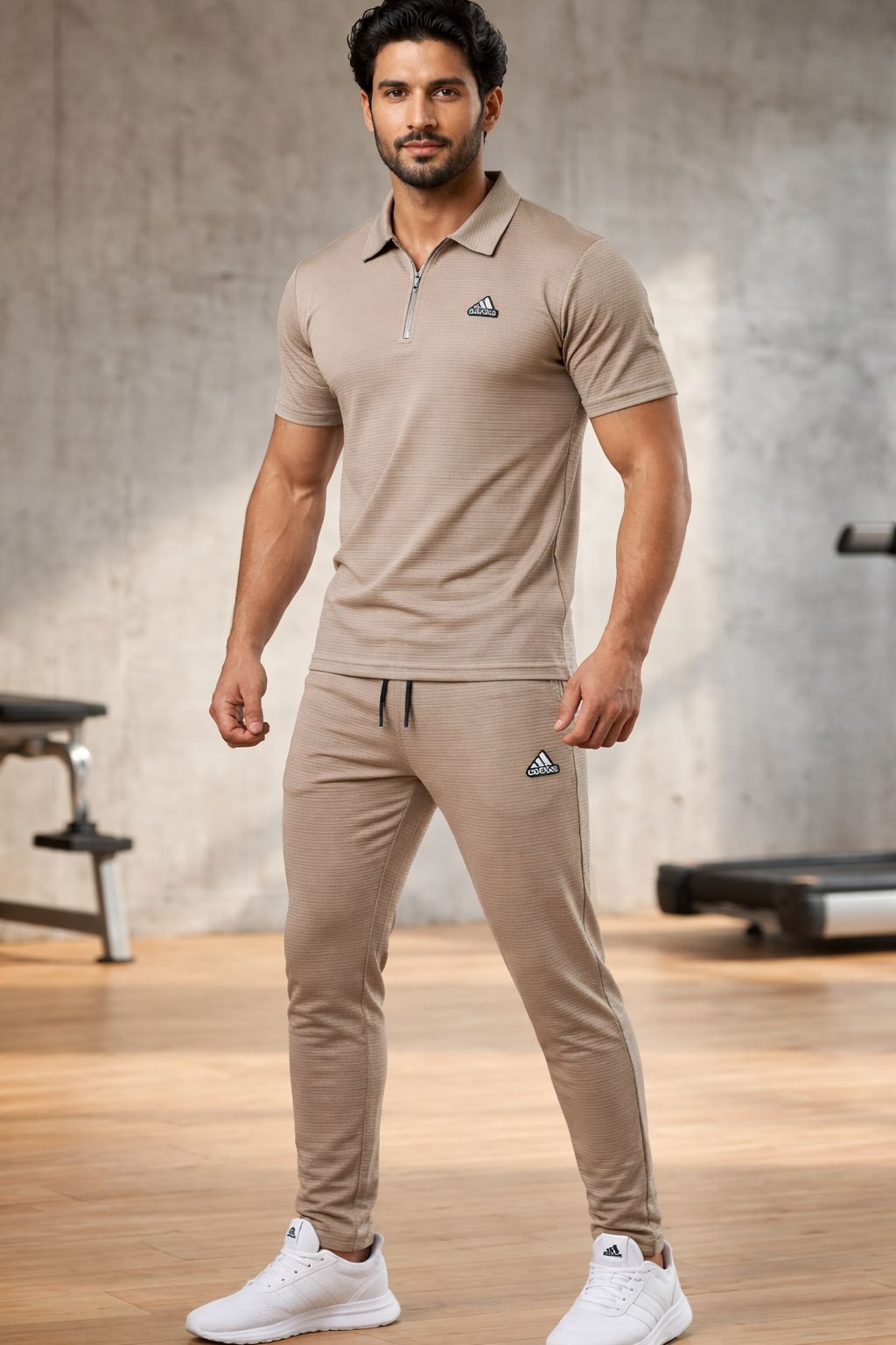 Men’s Elite Activewear Set – Slim Fit Sports T-Shirt & Track Pants
