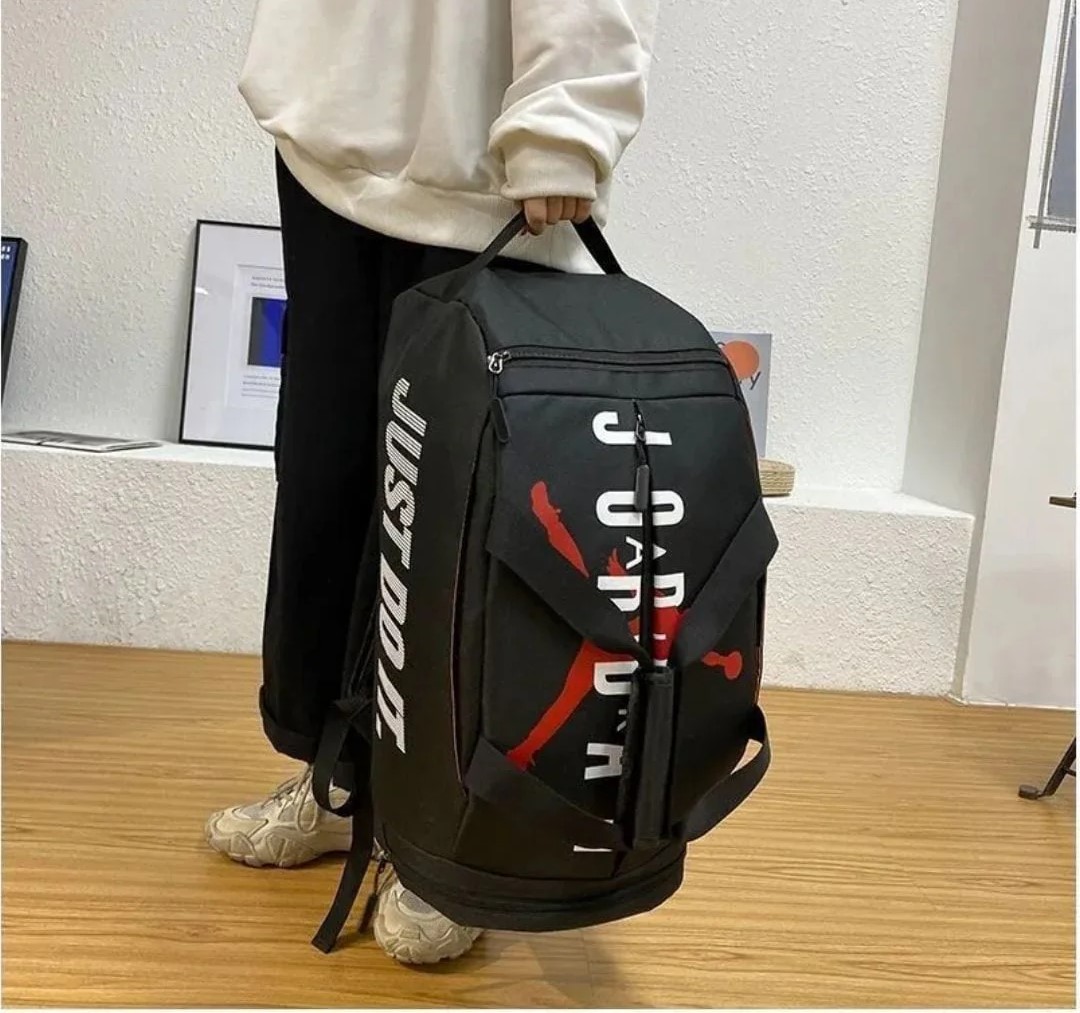 Jordan 2 in 1 Backpack & Duffel Bag - Black