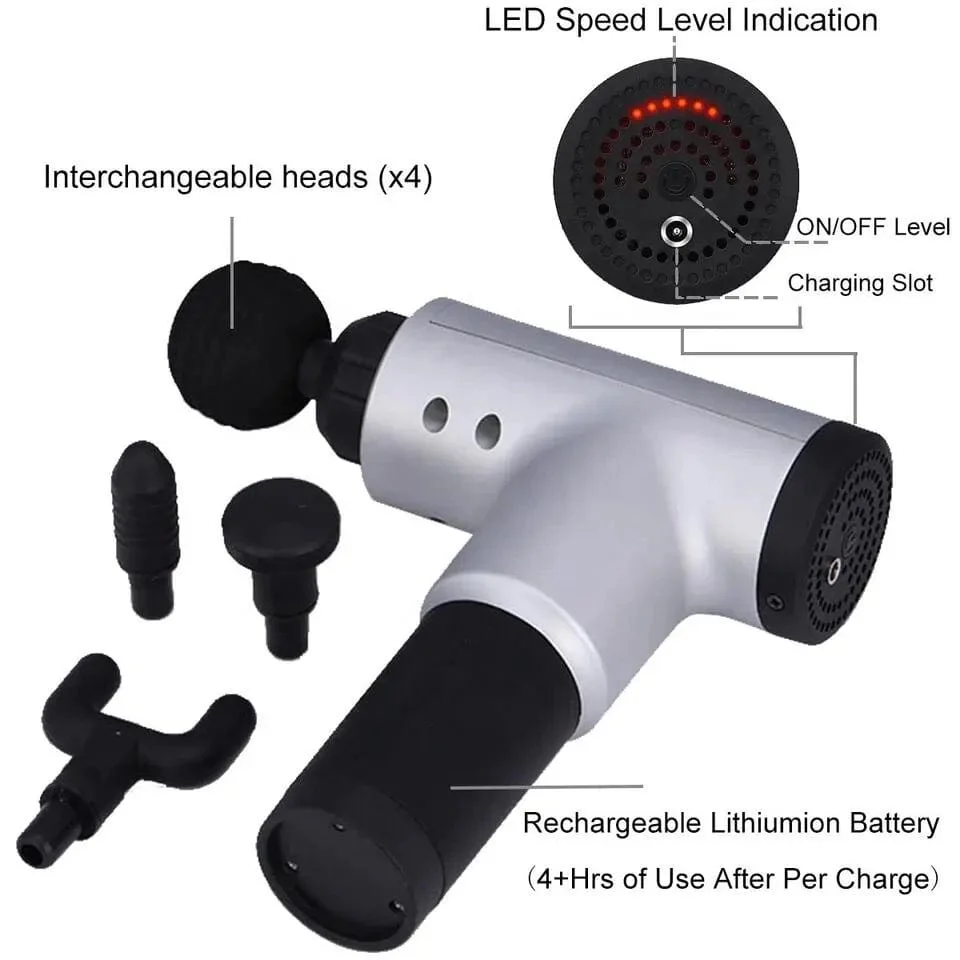 Fascial Massager Gun With Attachments