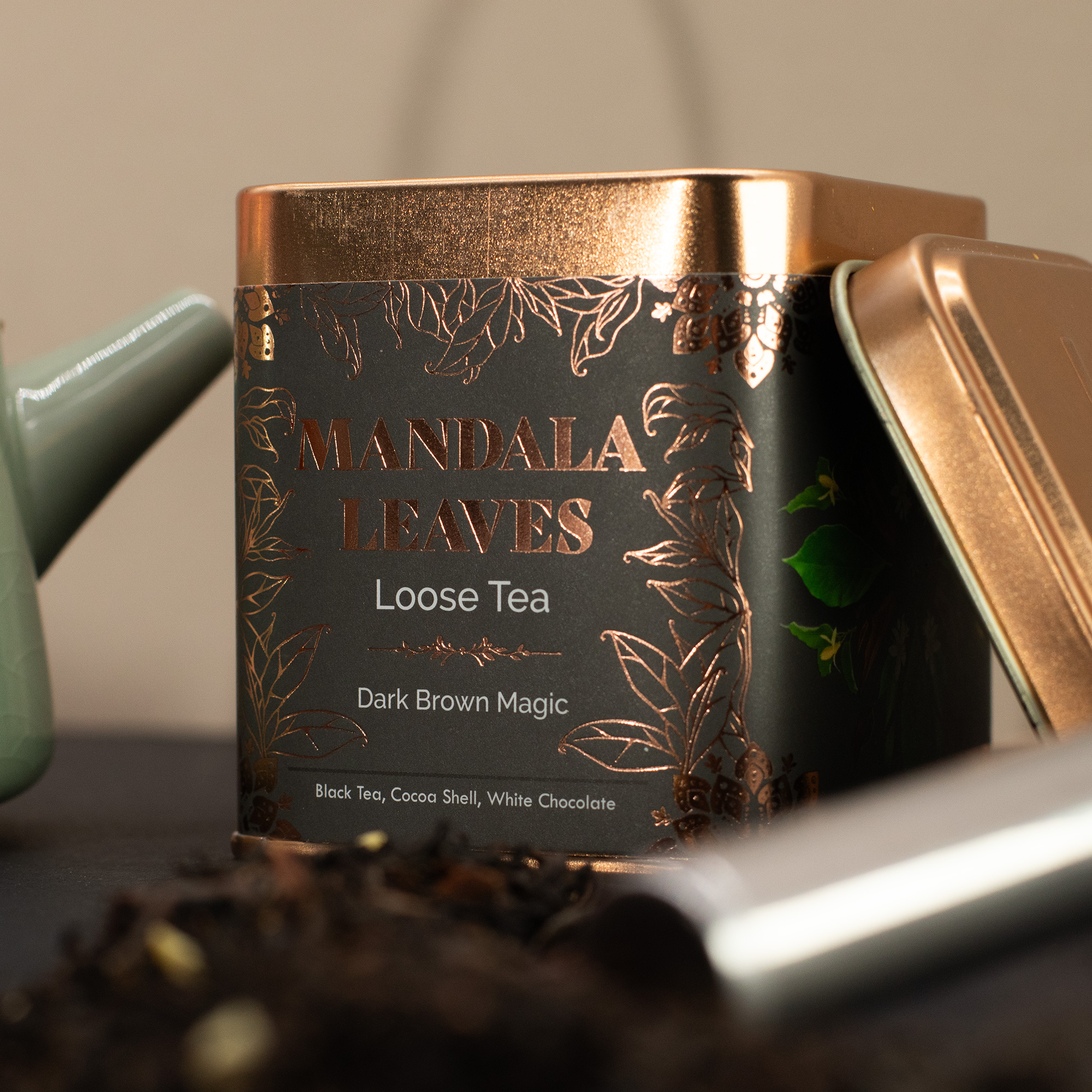 Magie de Ciocolată – Ceai Negru Gourmet cu Cacao și Migdale (50 gr)