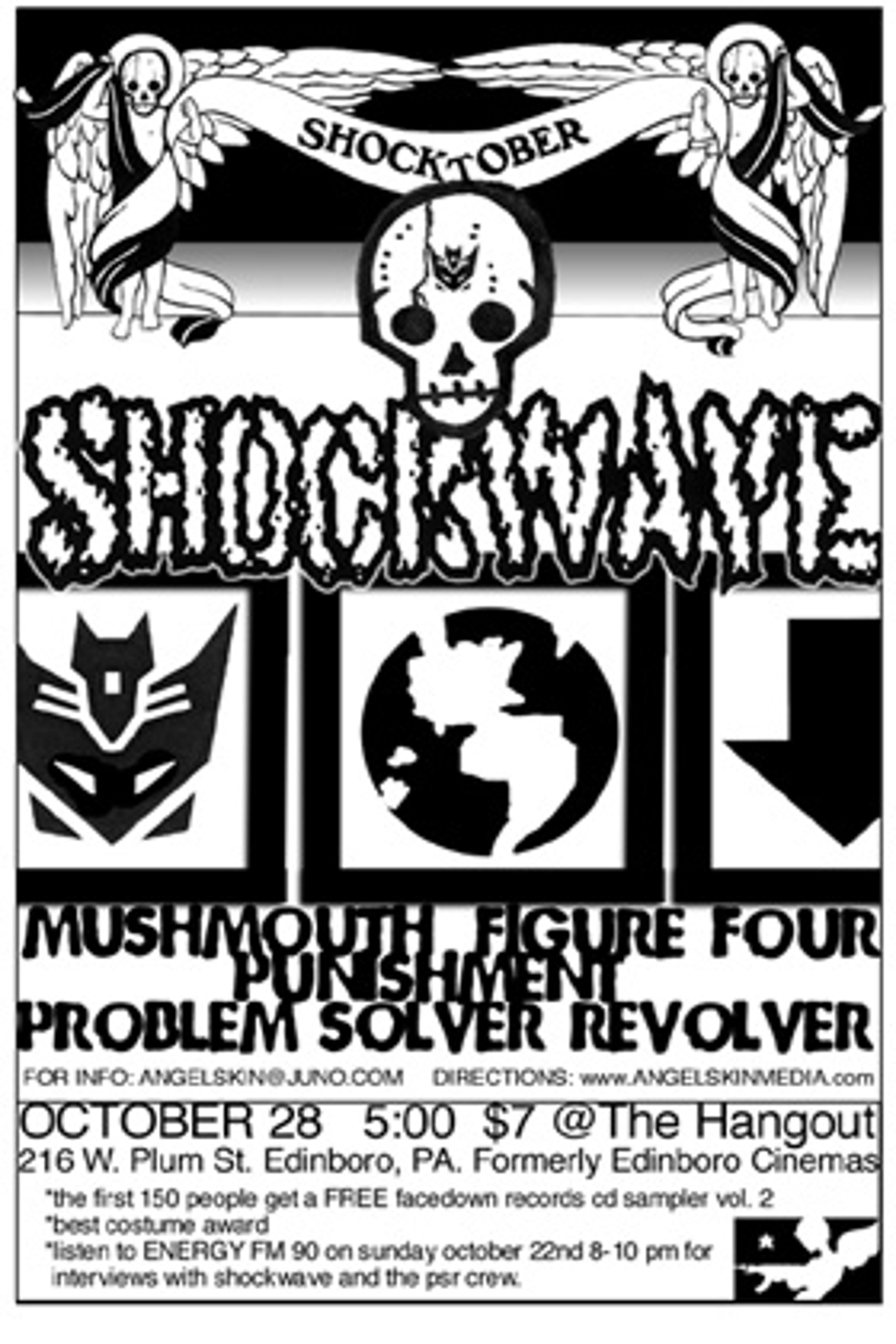 Shockwave – Shocktober Show Flyer Poster (Edinboro, PA)