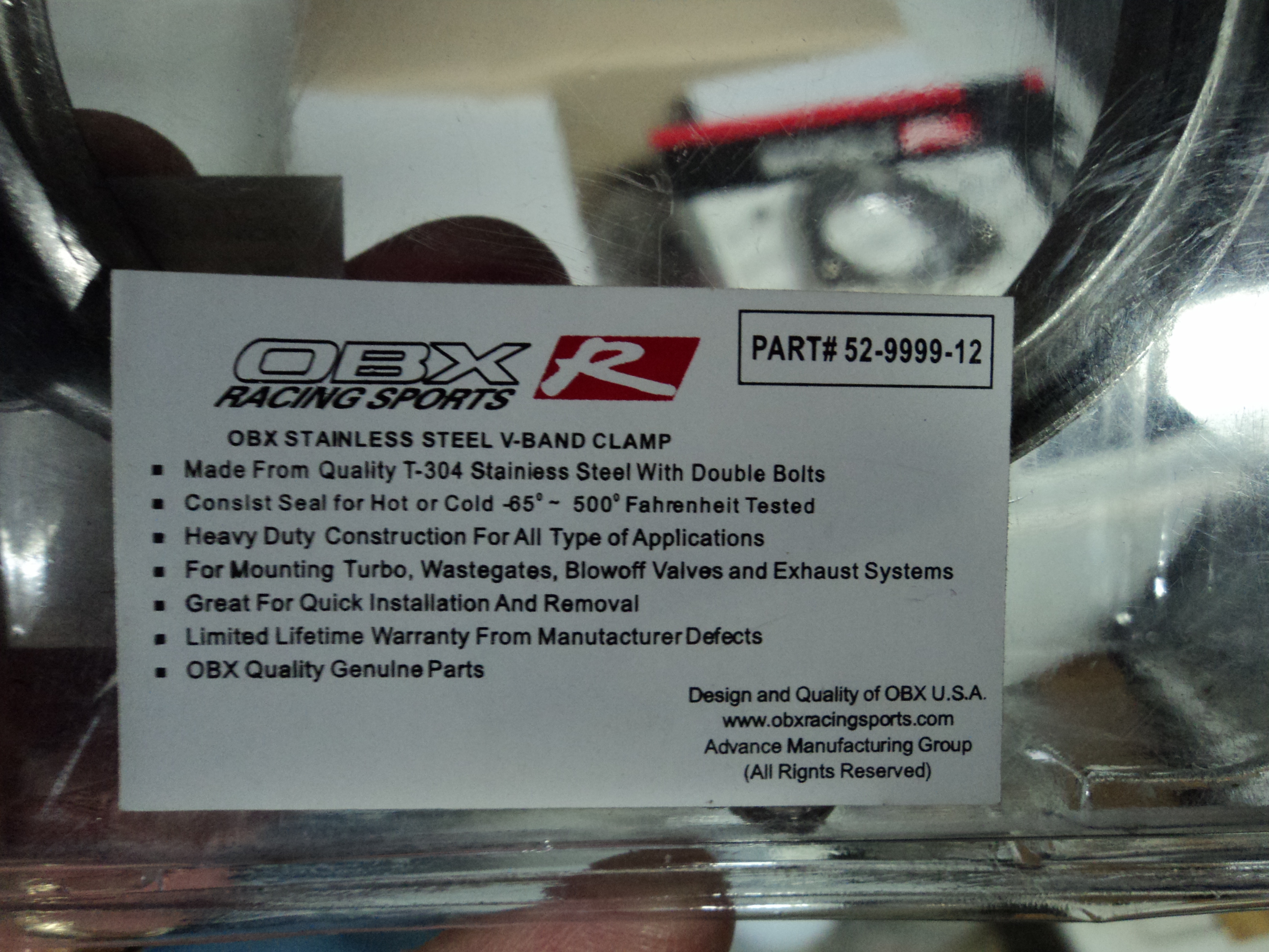 OBX Stainless Steel V-Band Clamp Kit – Turbo / Exhaust Quick-Release Clamp