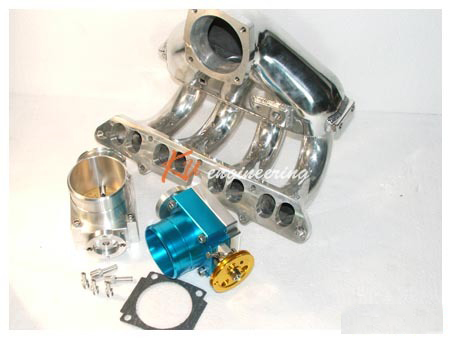 High Performance Turbo Manifold Kit w/ External Wastegate – Polished (JDM Custom Setup)