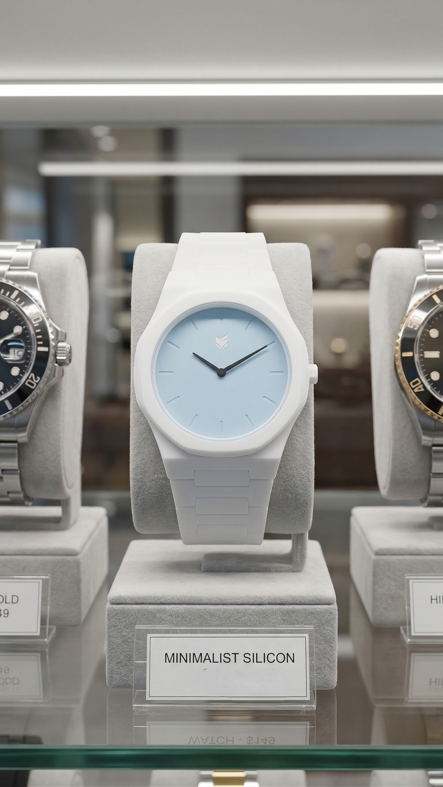 Minimalist White Silicon Watch