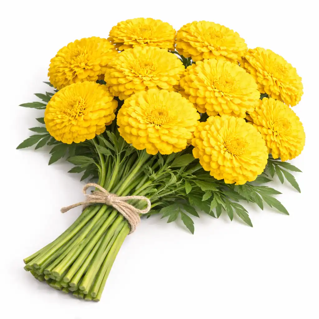 Yellow Marigold - அடுக்கு செவ்வந்தி மஞ்சள்