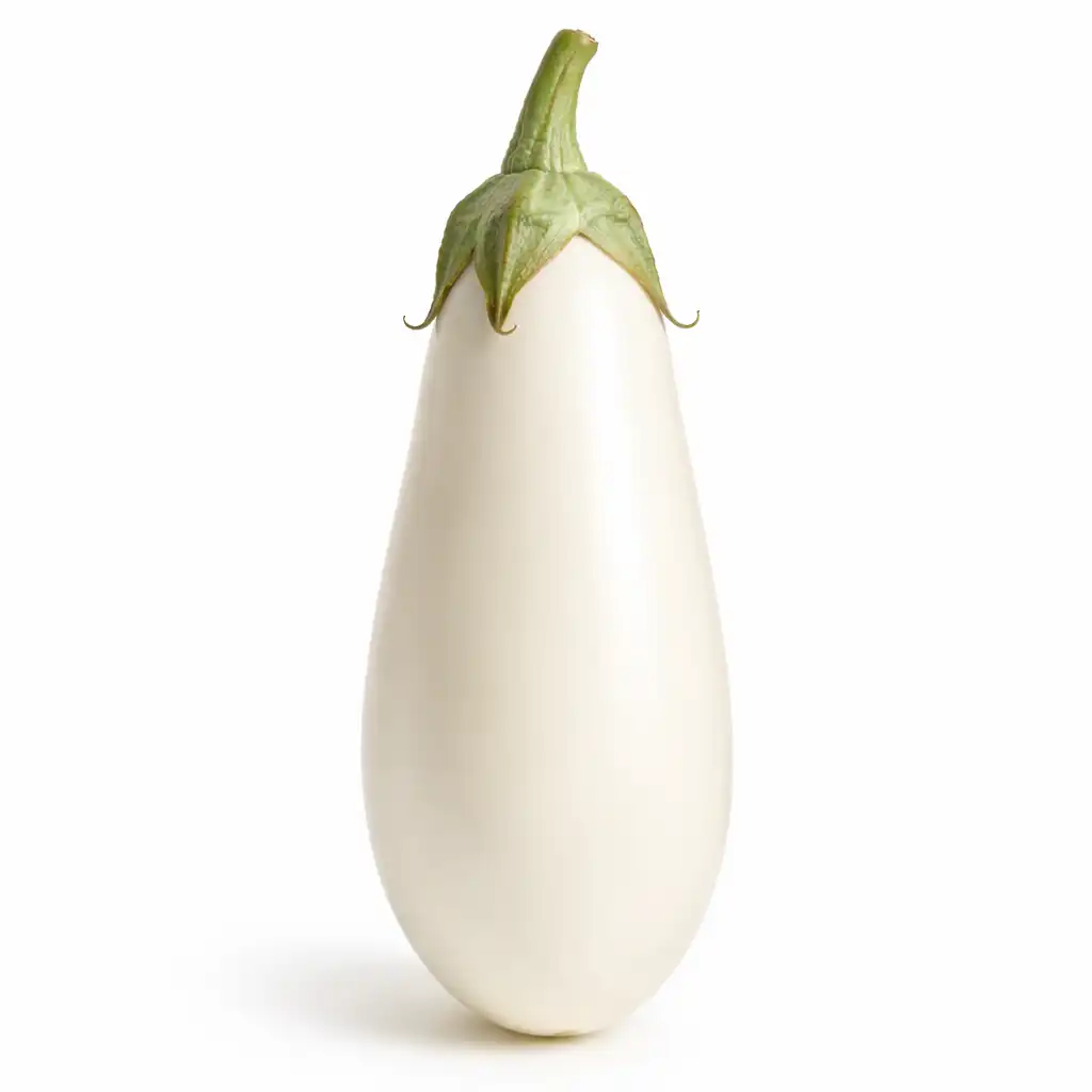 White Long Egg Plant - வெள்ளை நீள கத்தரிக்காய்