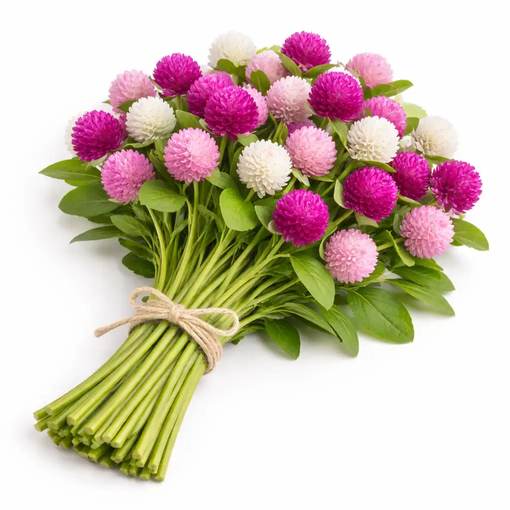 Globe Amaranth - வாடாமல்லி