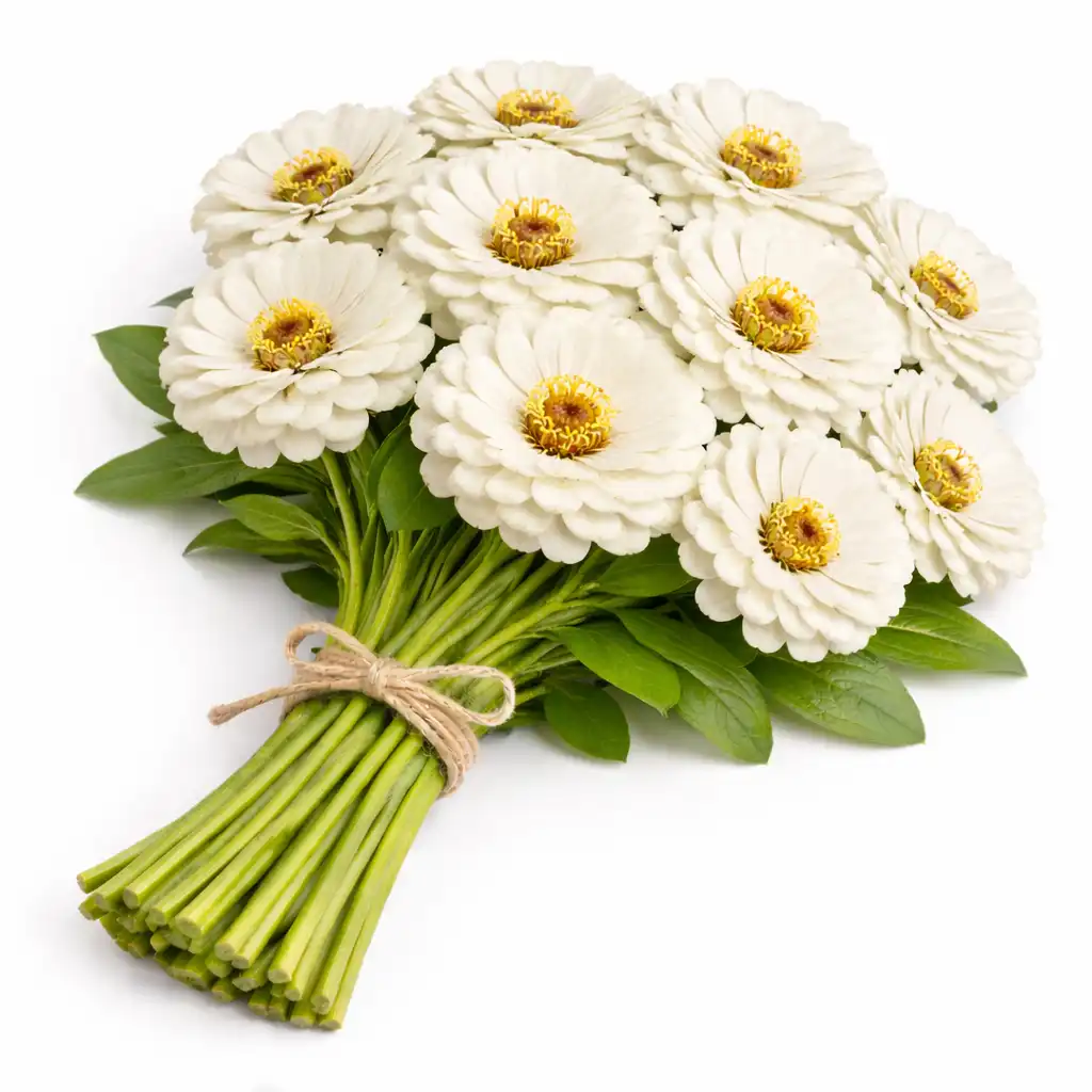 White Zinnia - வெள்ளை சீனியா