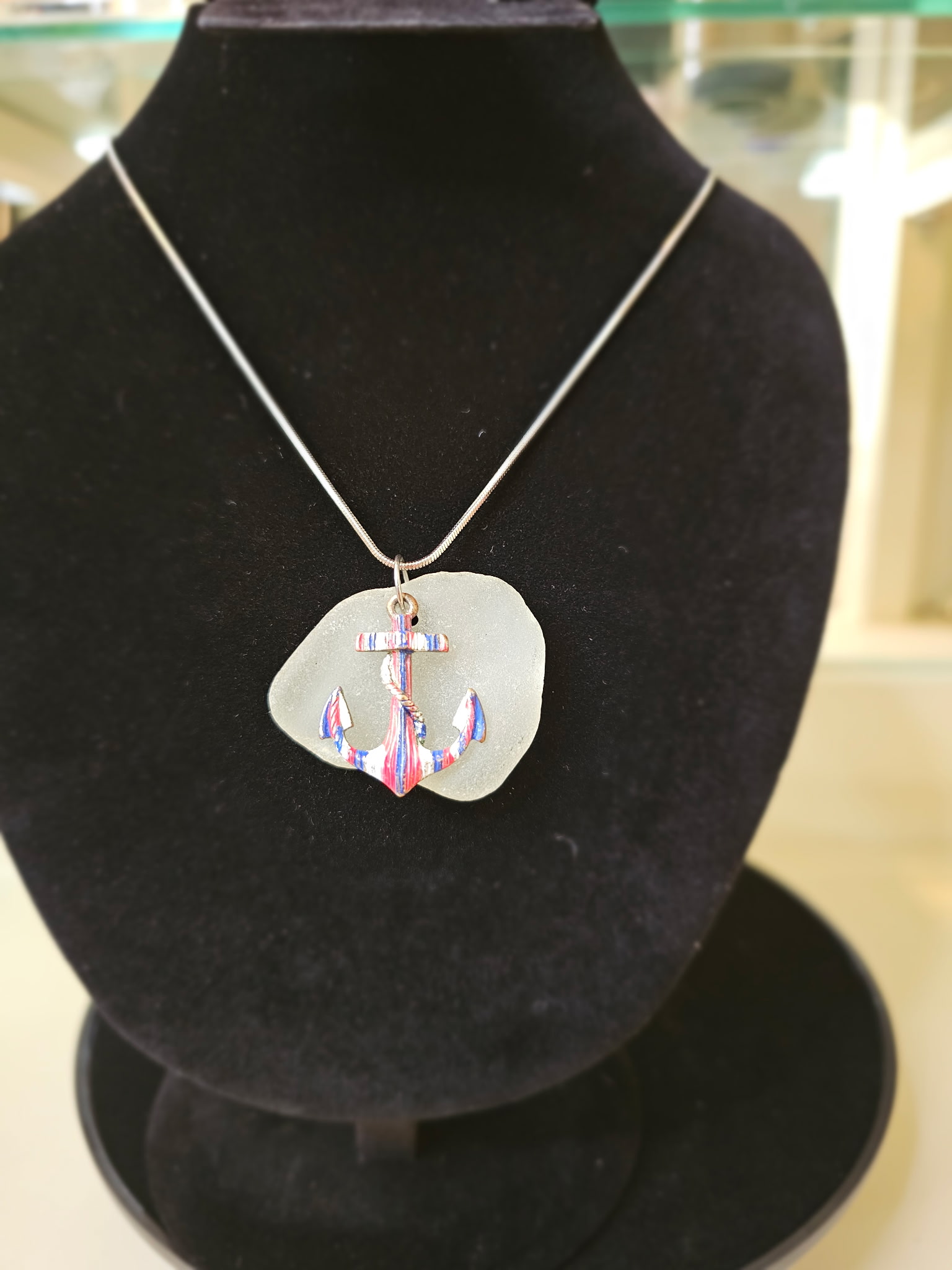 Anchor Pendant Necklace (one-of-a-kind)