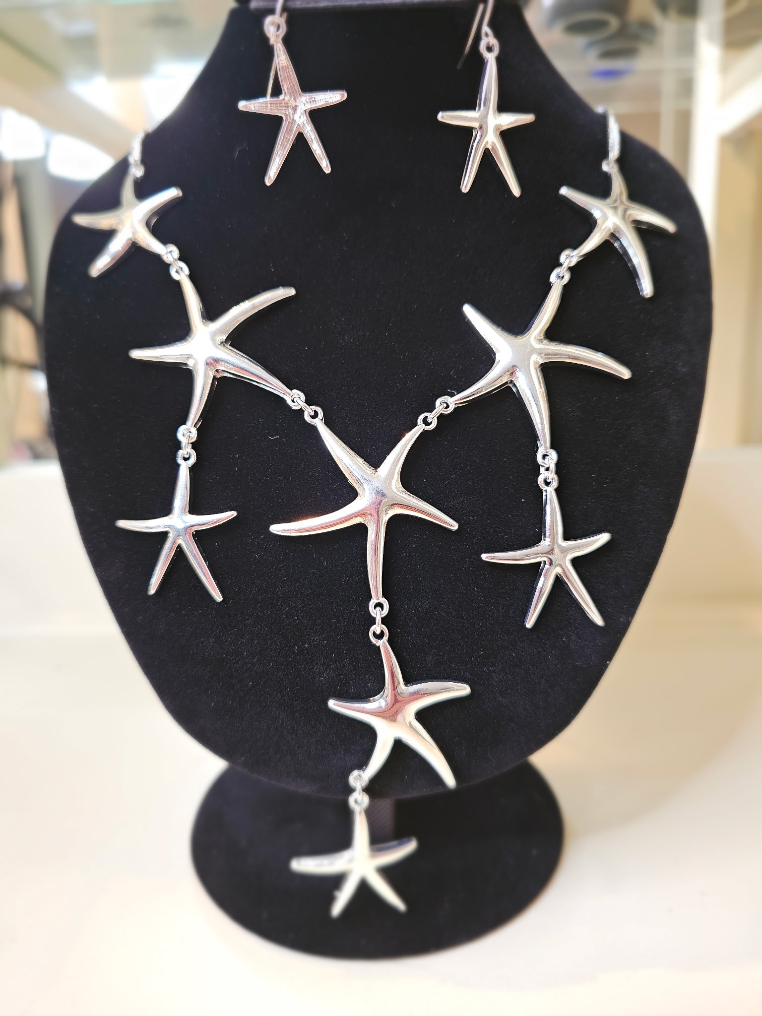 Starfish Silver Jewelry Set