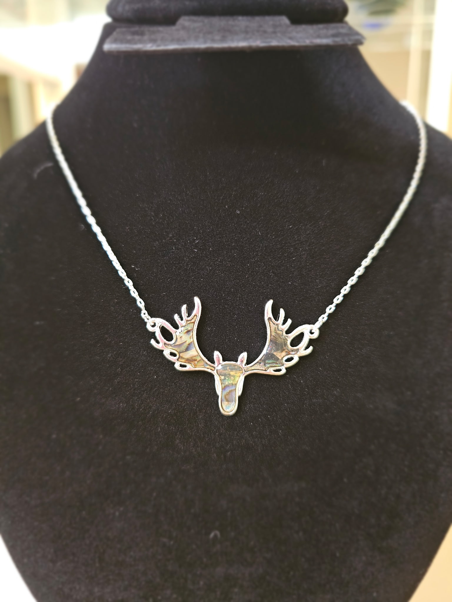 Moose Antler Pendant Necklace
