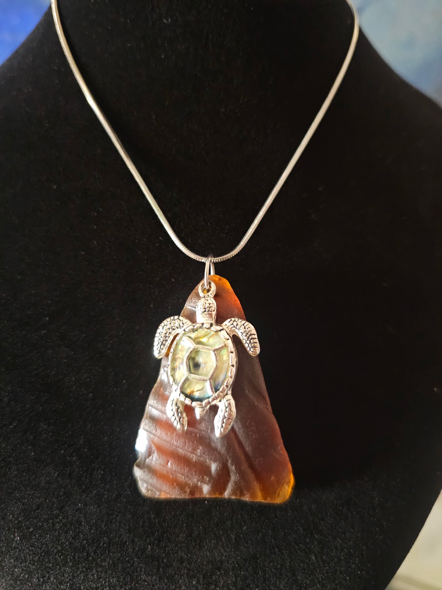 Turtle Pendant Necklace (one-of-a-kind)