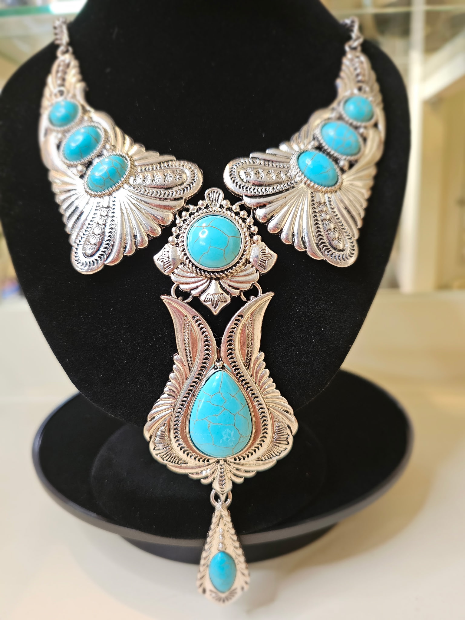 Turquoise Statement Necklace
