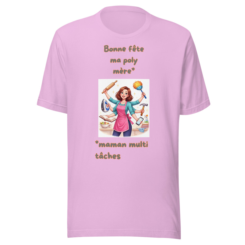 T-shirt Poly Mère-Girl