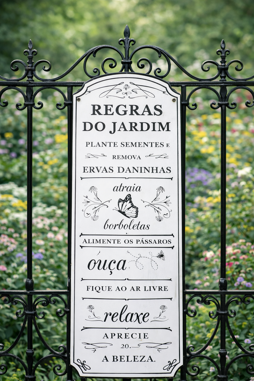 Placa Decorativa Borboleta