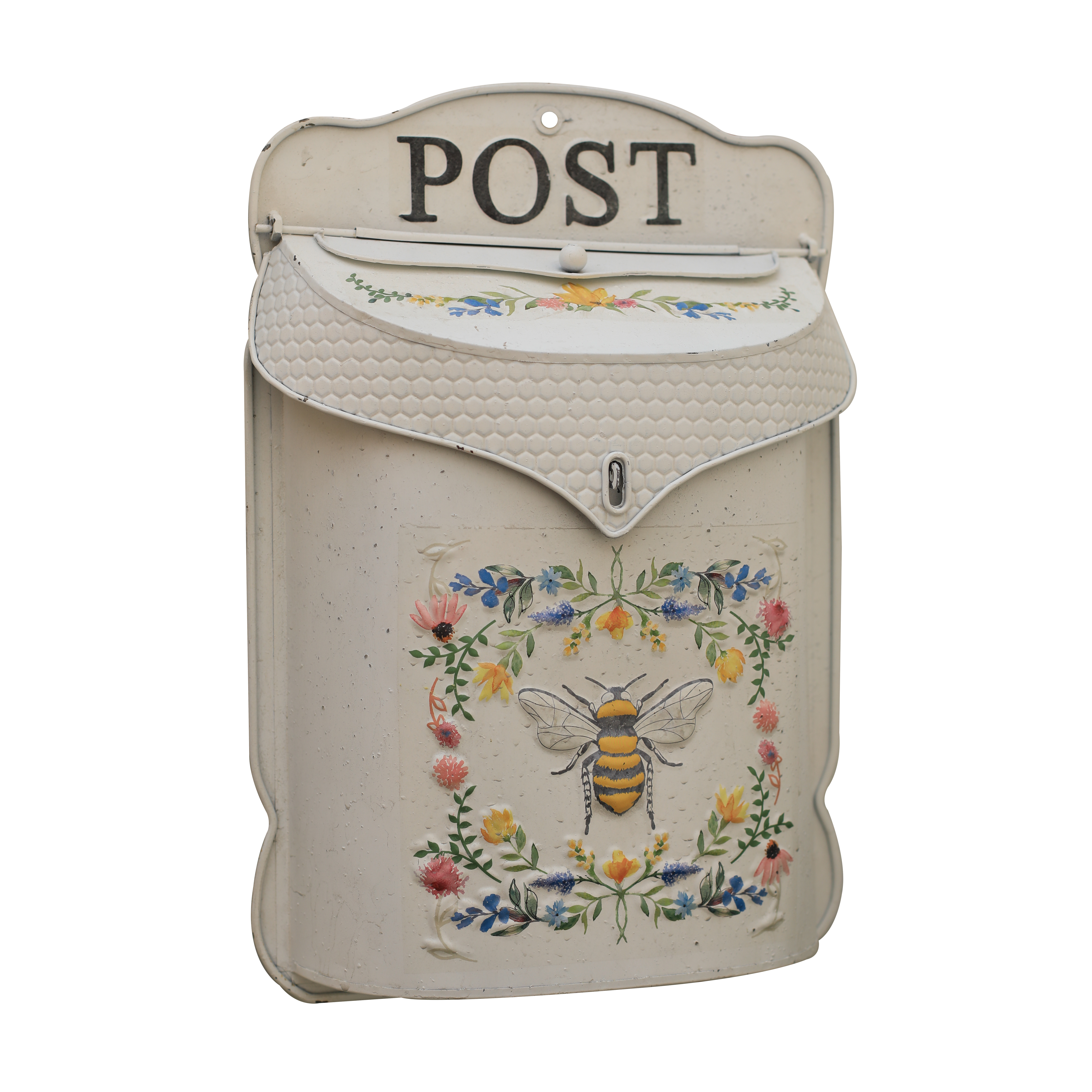 Caixa de Correio Abelha Vintage Floral
