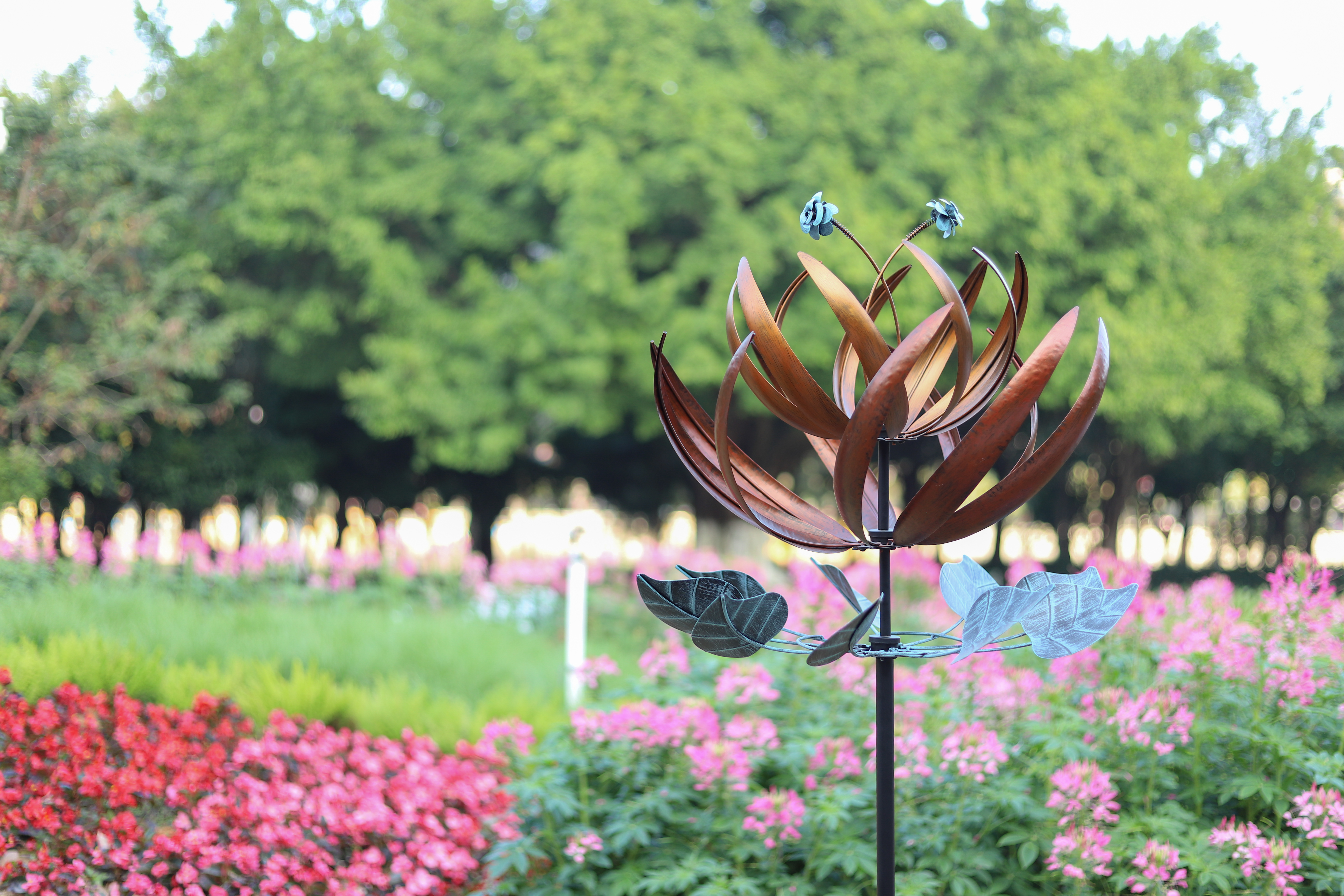 Escultura de Jardim Rosa