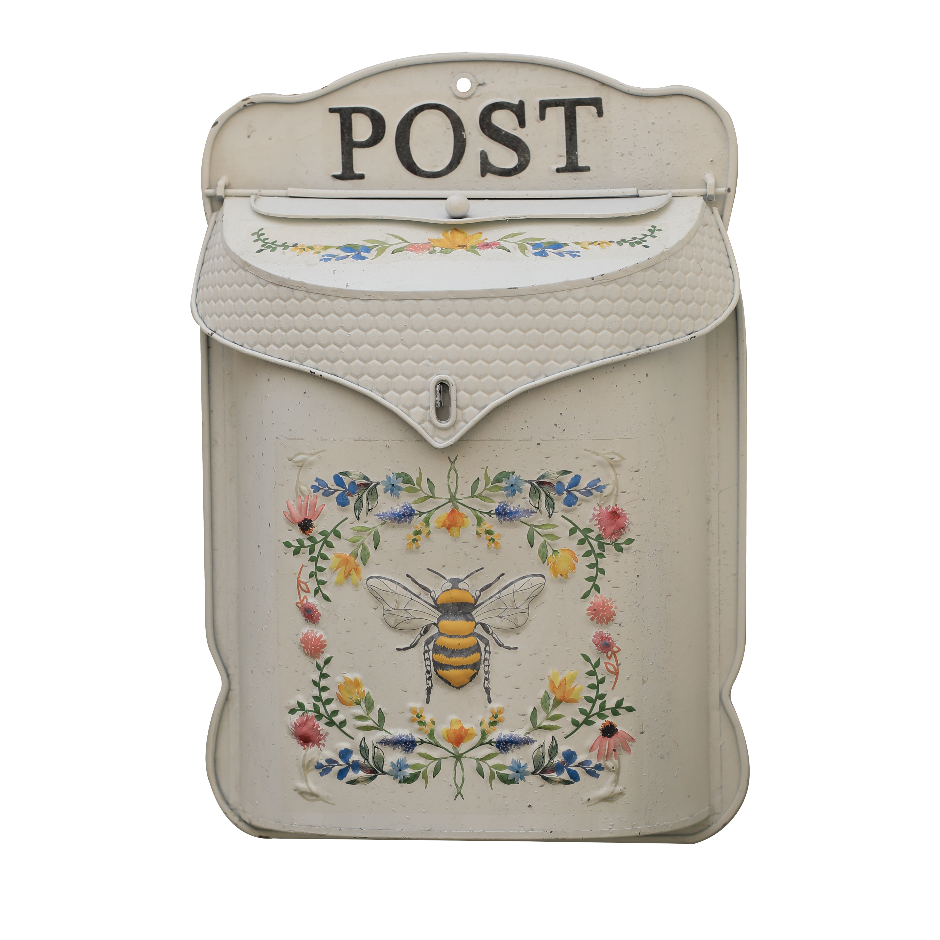 Caixa de Correio Abelha Vintage Floral