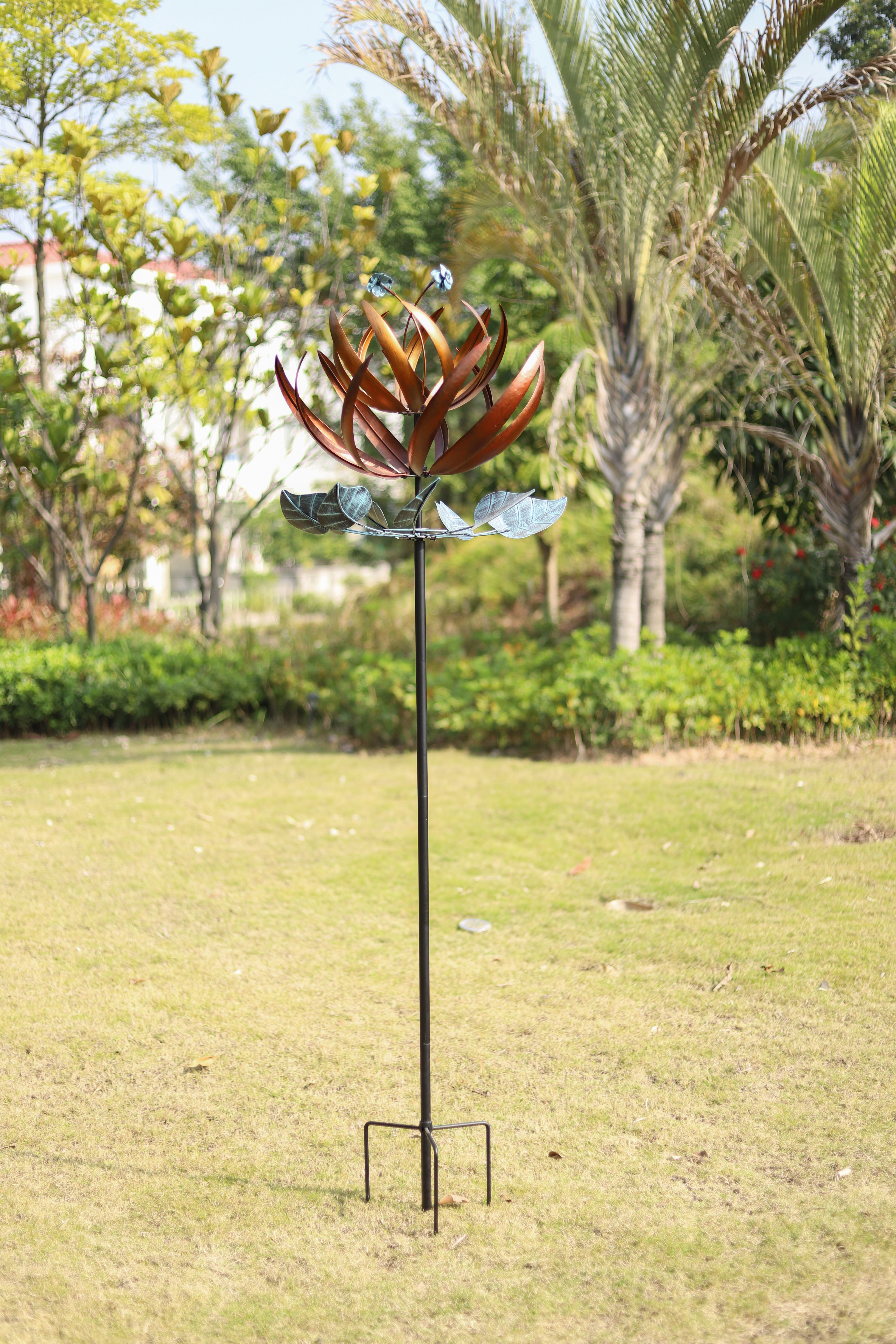 Escultura de Jardim Rosa